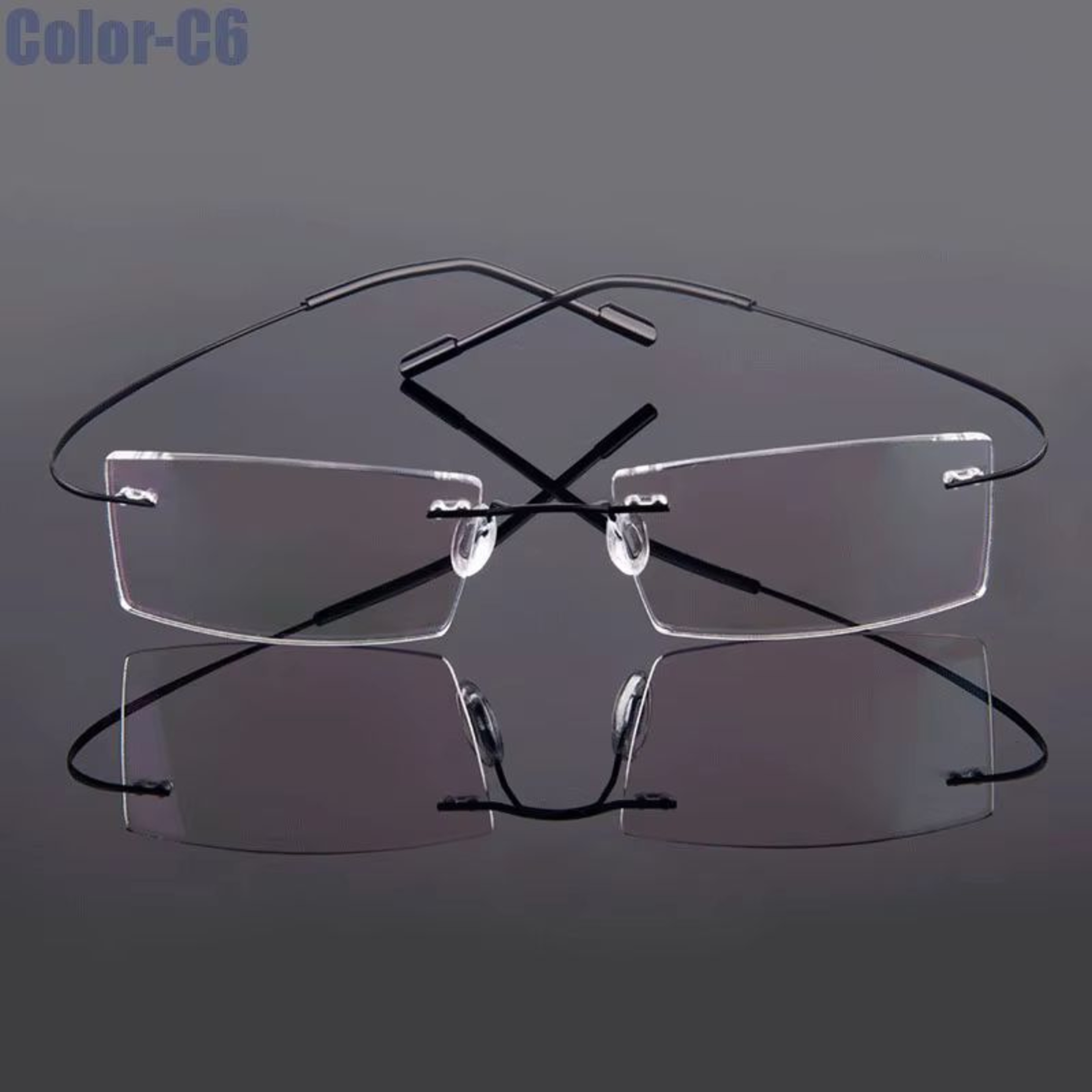 Gmei Rimless Optical Glasses  Ultralight Flexible Memory Alloy Eyeglass Frames For Men  Women 11