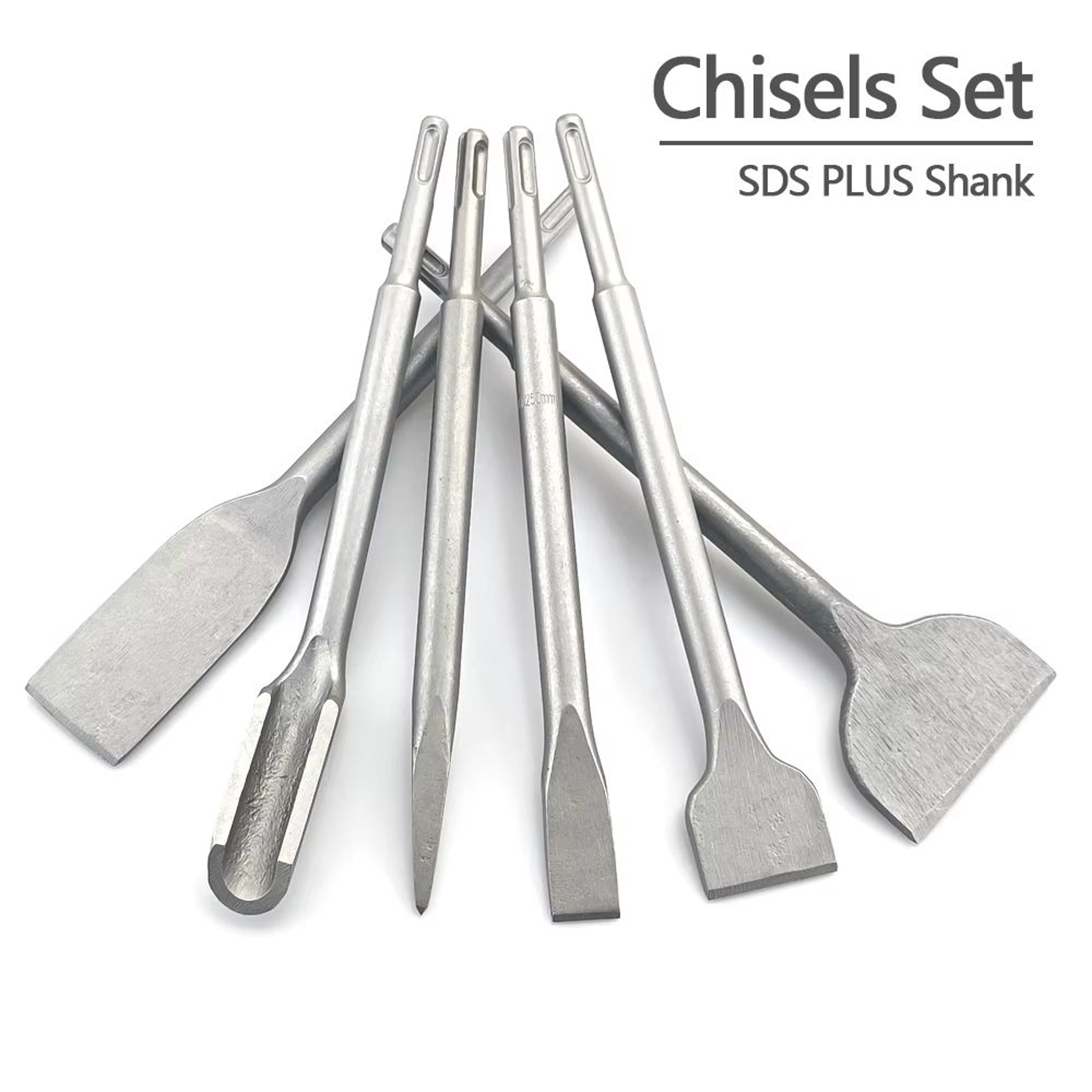 250mm SDS Plus Chisel Set  Electric Hammer Drill Masonry Tools 0