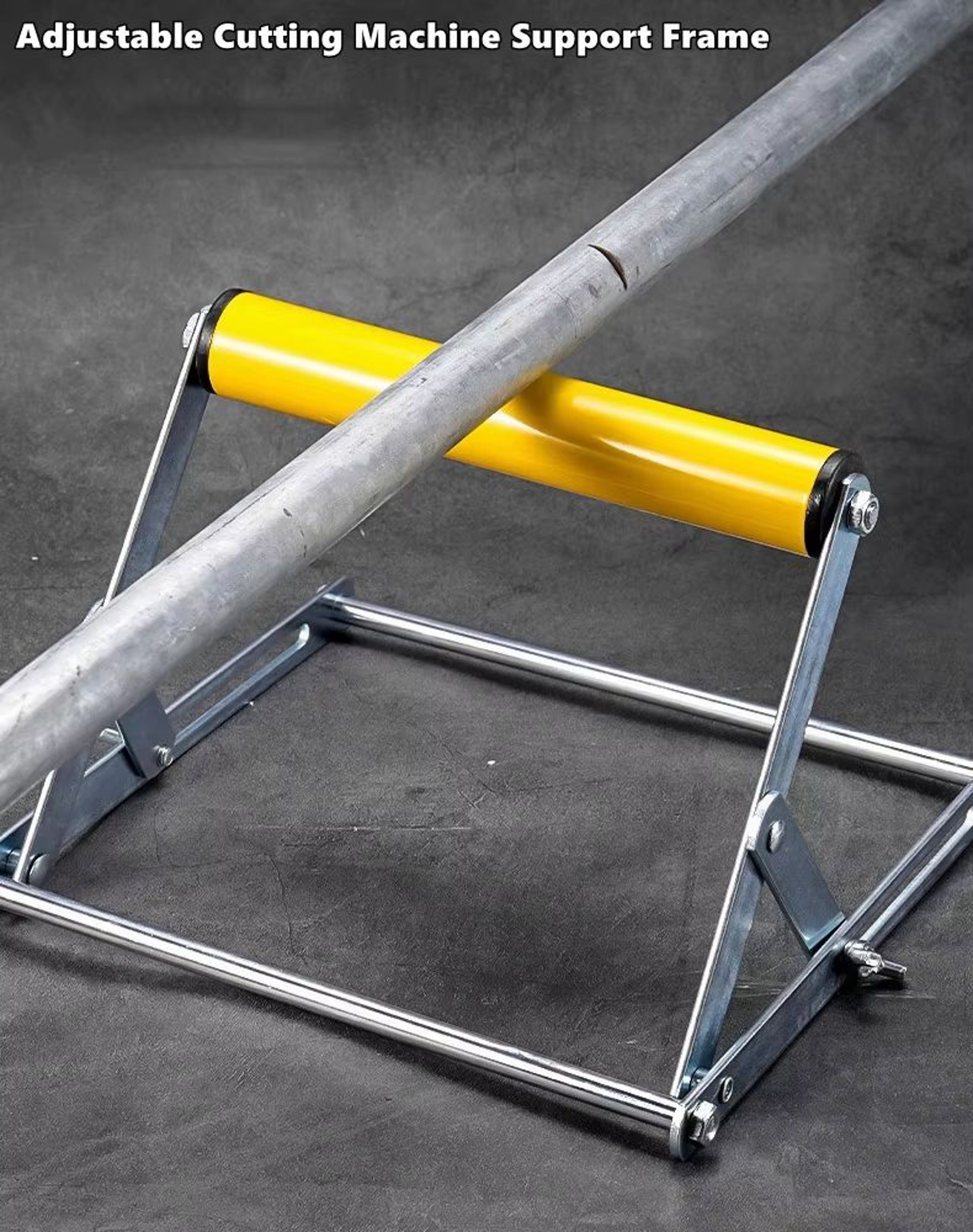 Pro Support Adjustable Height Roller Stand  Optimized Support For Table Saws  Miter Saws 0