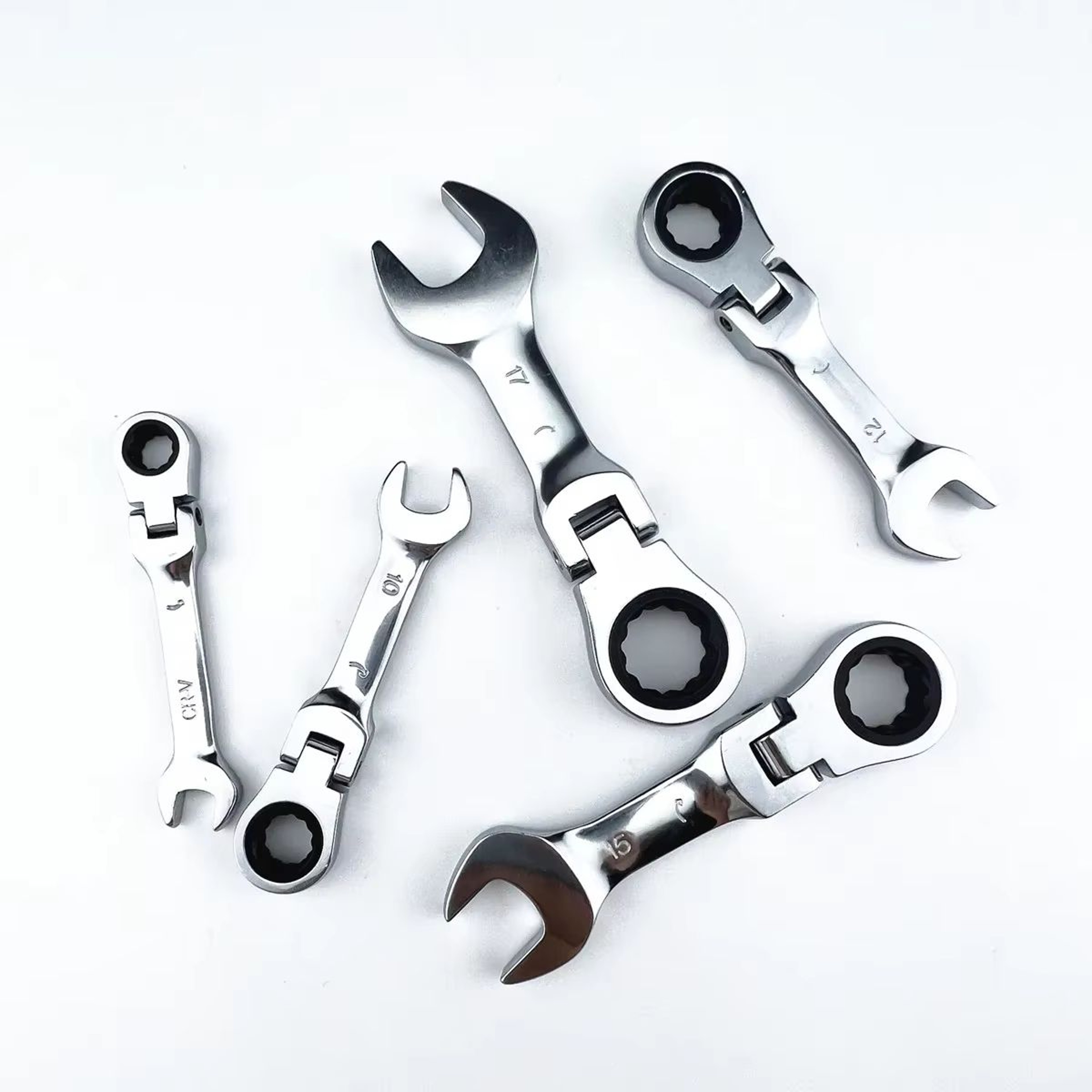 SwiftReach Mini ShortHandle Ratchet Wrench  DualPurpose OpenEnd  Ratchet Design 0