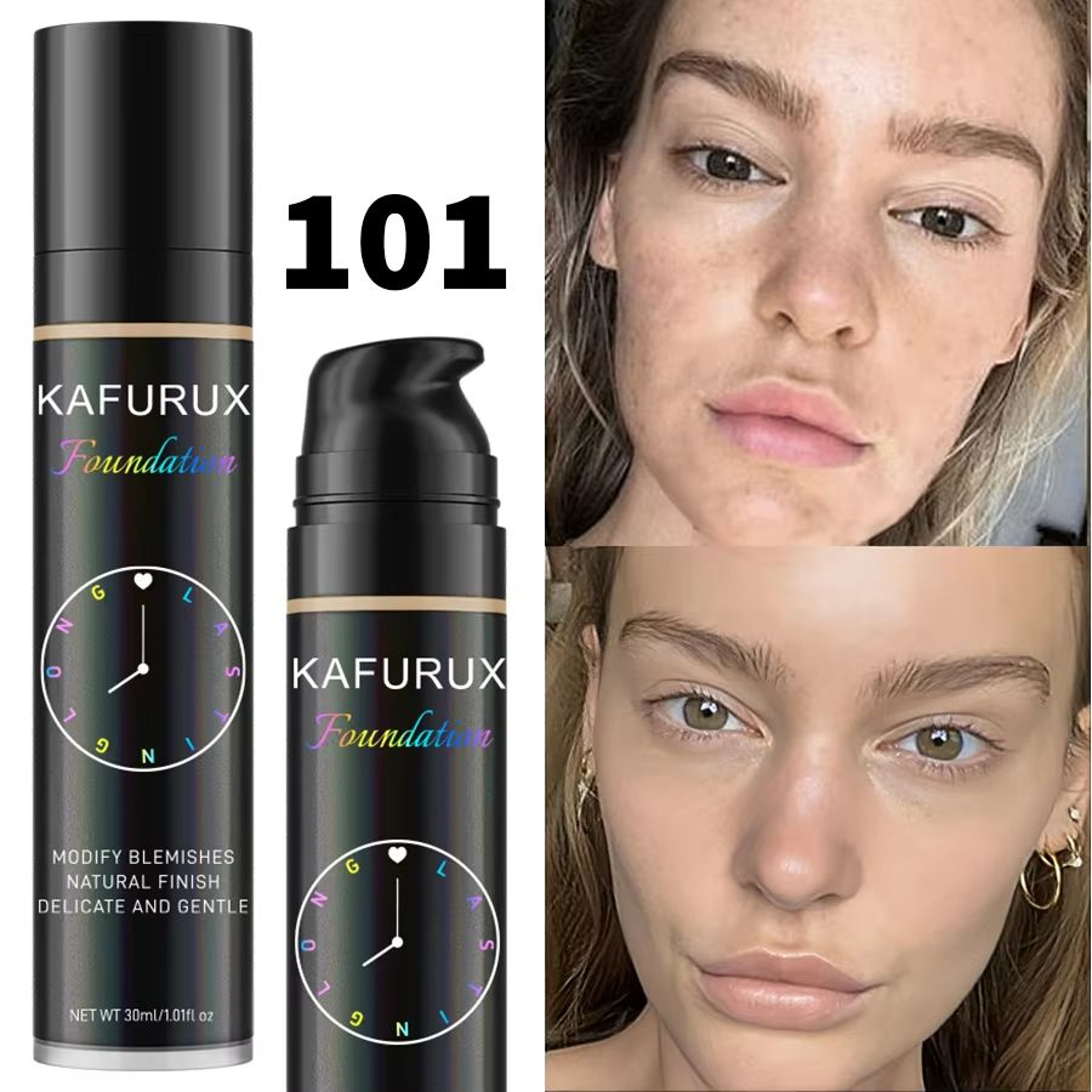 Flawless Stay Liquid Foundation  Concealer  8Shade Korean Waterproof Face Base 7