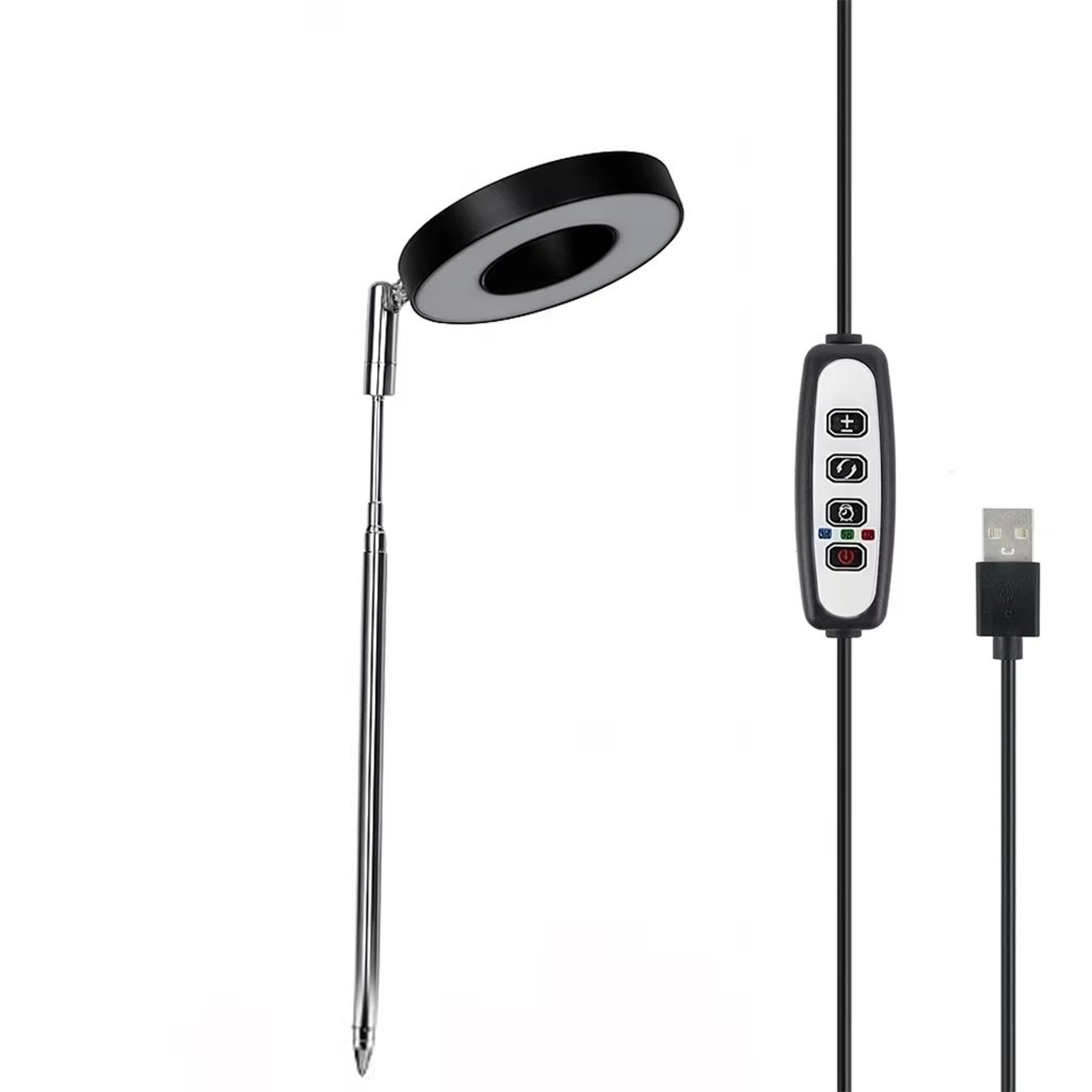 PlantGlow Telescopic FullSpectrum LED Grow Light  Adjustable Height  3912h Timer  10Level Dimming 8
