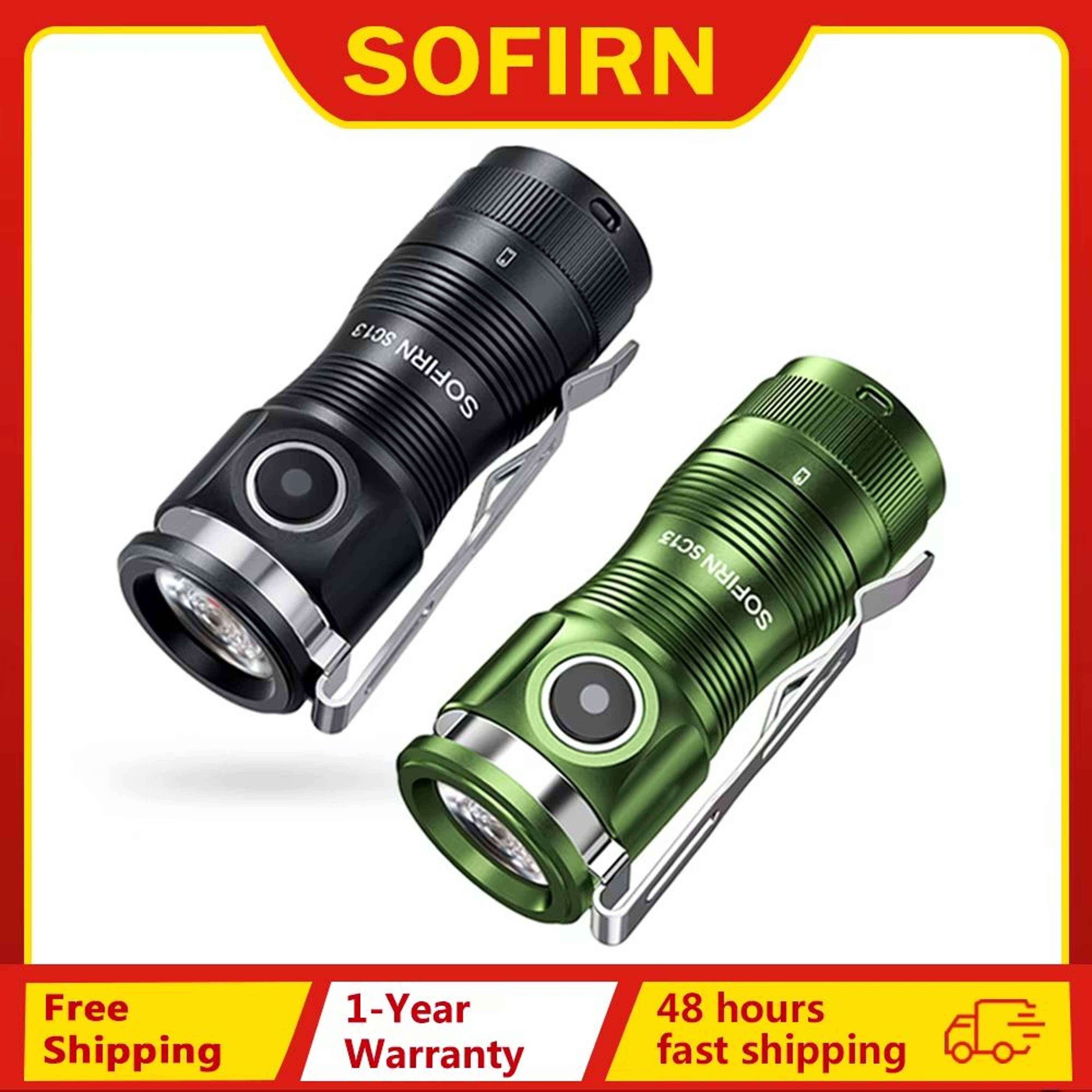 UltraKey 18350 Mini Flashlight  USBC Rechargeable 1 300 Lm Magnetic Tail  Premium LED 0