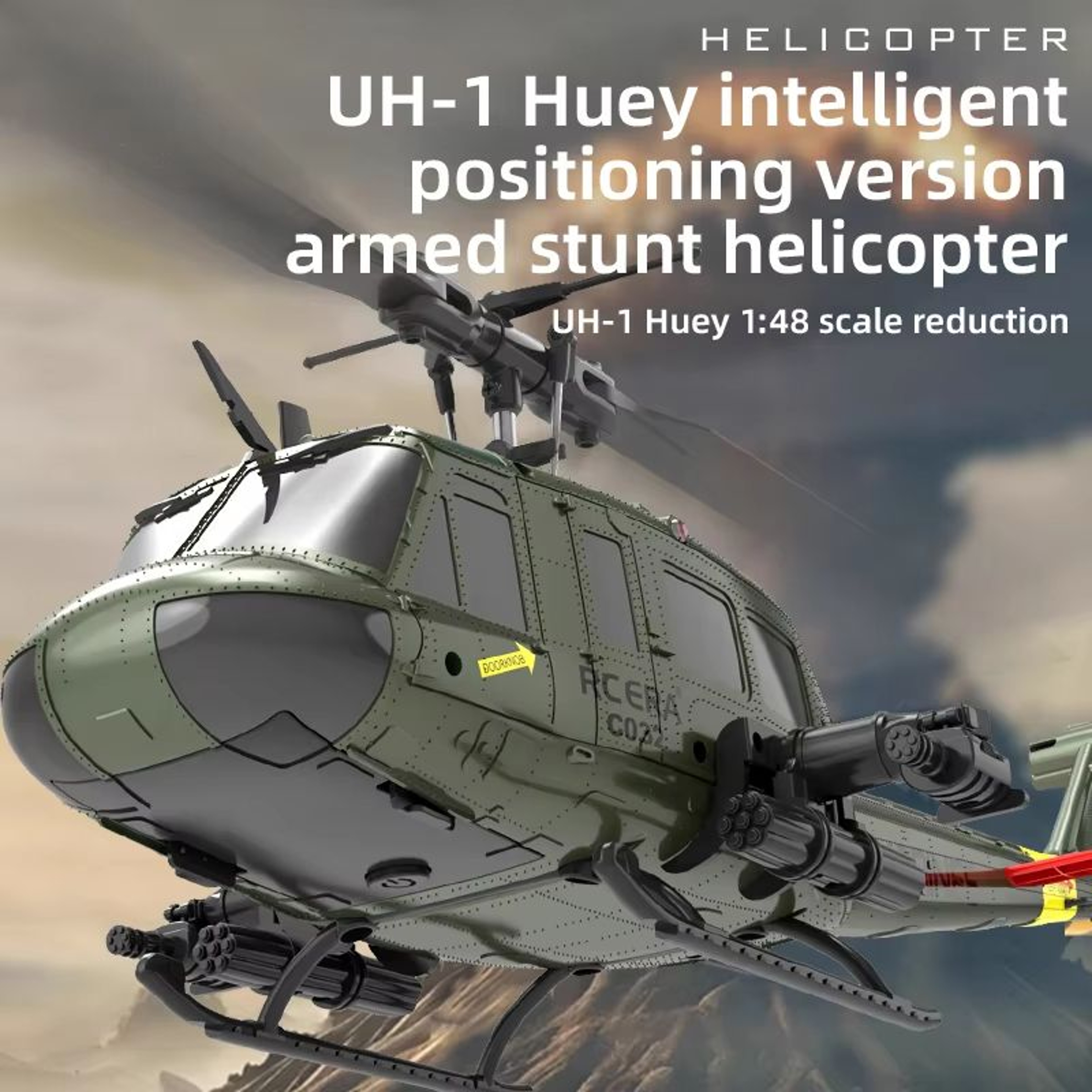 SkyMaster C032 24G 6CH Altitude Hold RC Helicopter  6Axis Gyro  Optical Flow For Kids  Adults 2