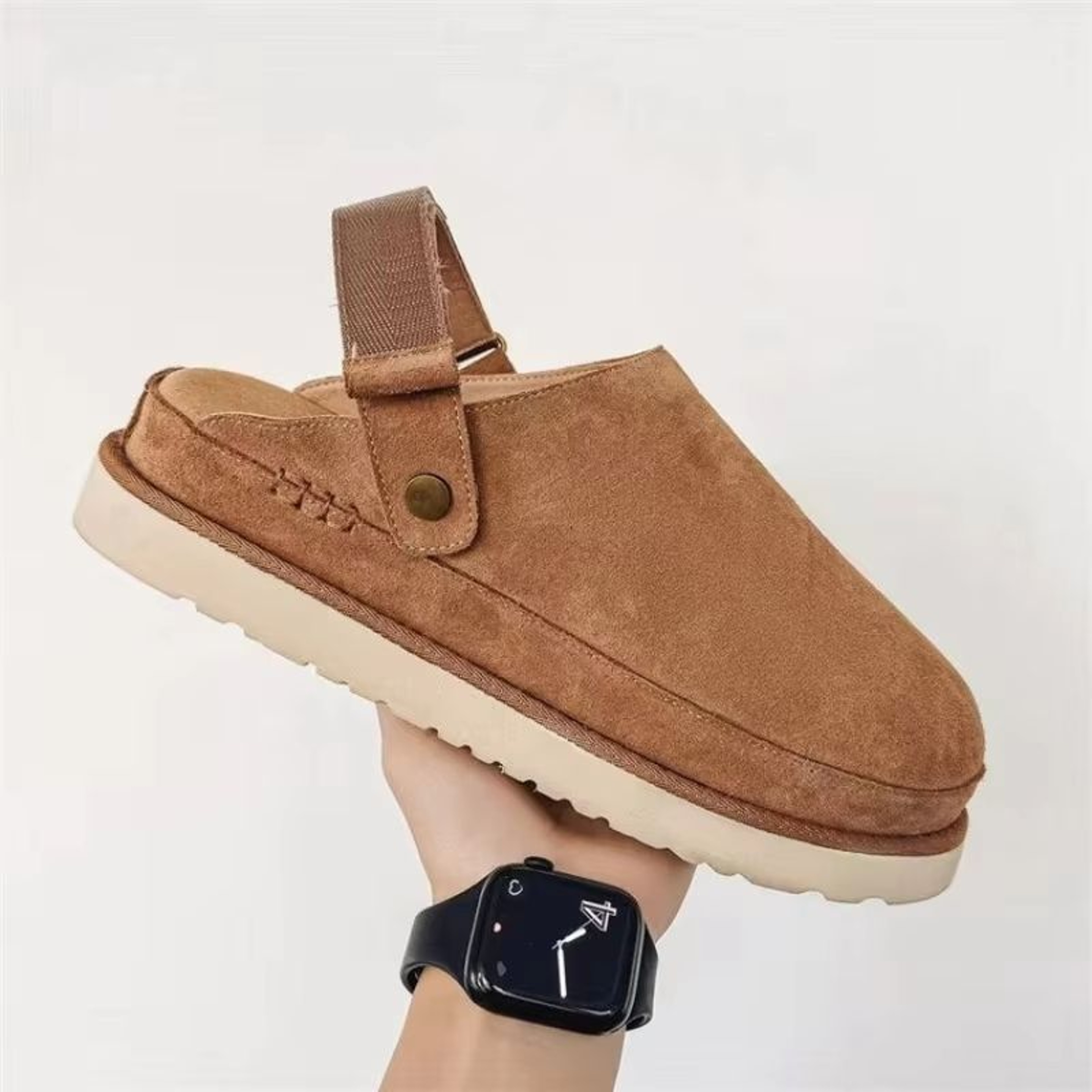 CashmereLined Platform Snow Boots  Womens ThickSole Winter HalfSlippers With Fuzzy Upper 0