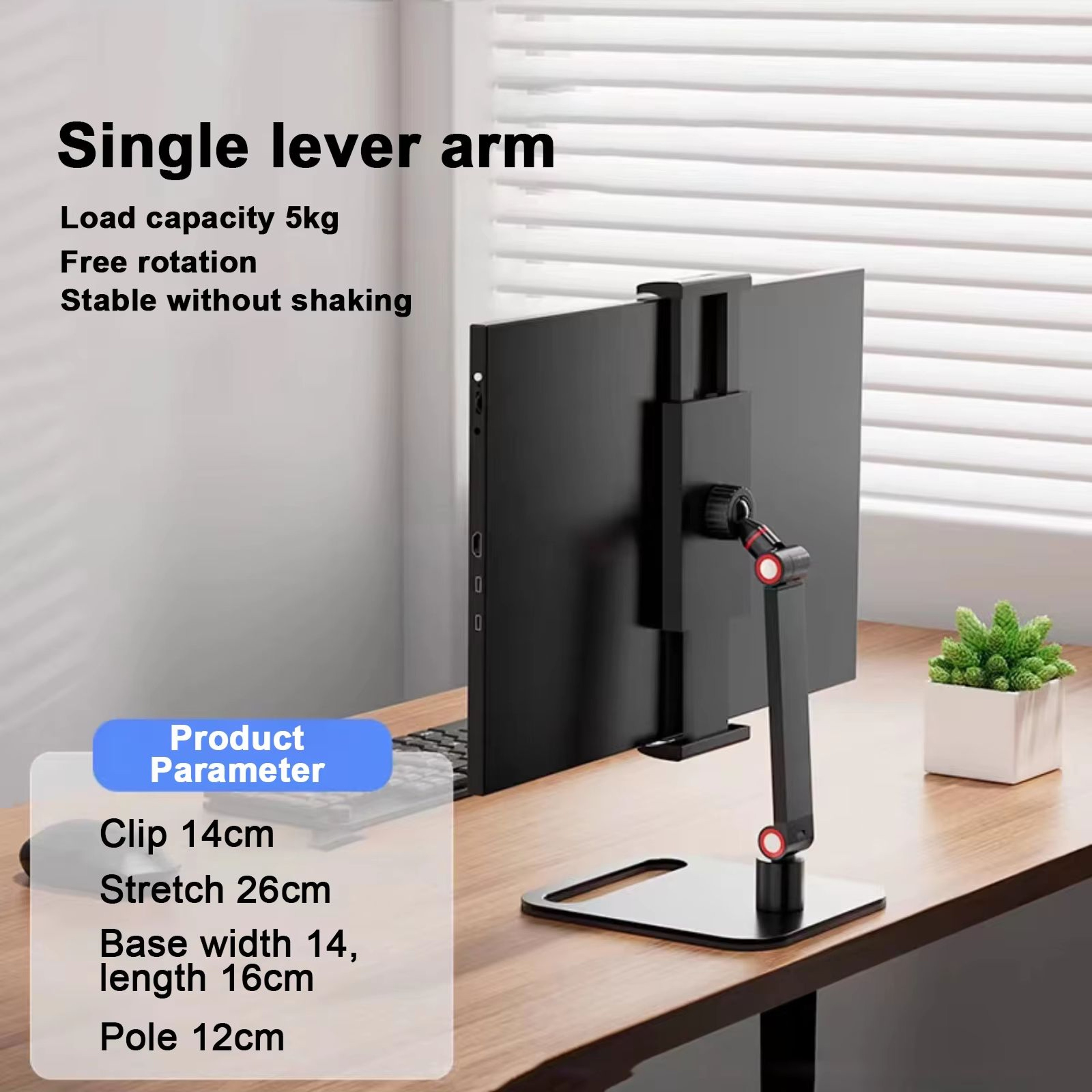 Universal Expandable Monitor Mount  Laptop Clamp Stand  Adjustable MultiScreen Holder For Gaming De 6