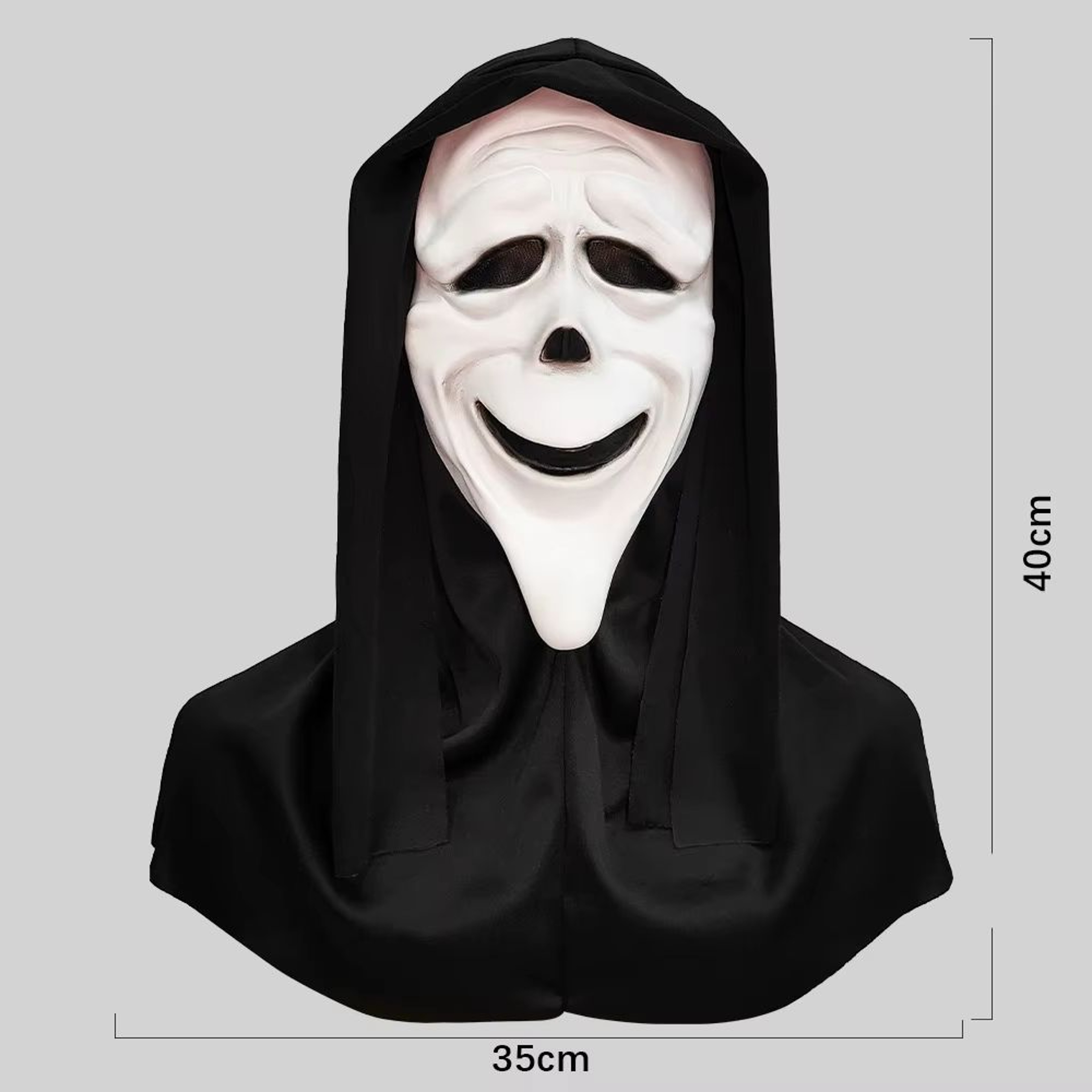 Red Tongue Scream Latex Mask  Horror Full Head Prop For Halloween Terror 8