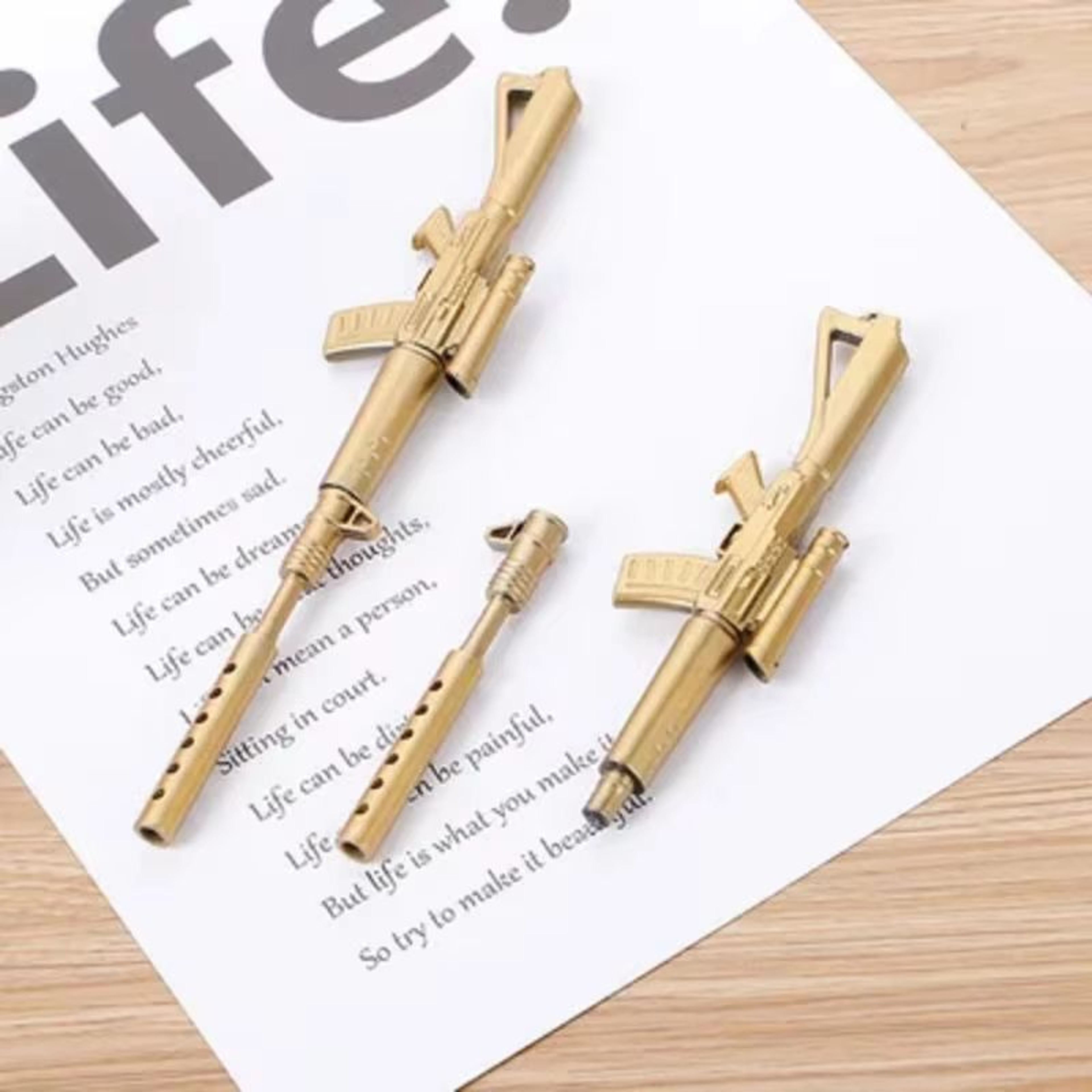Machine Gun Gel Pen  Fun WaterBased Novelty Pen For Creative Signatures 3