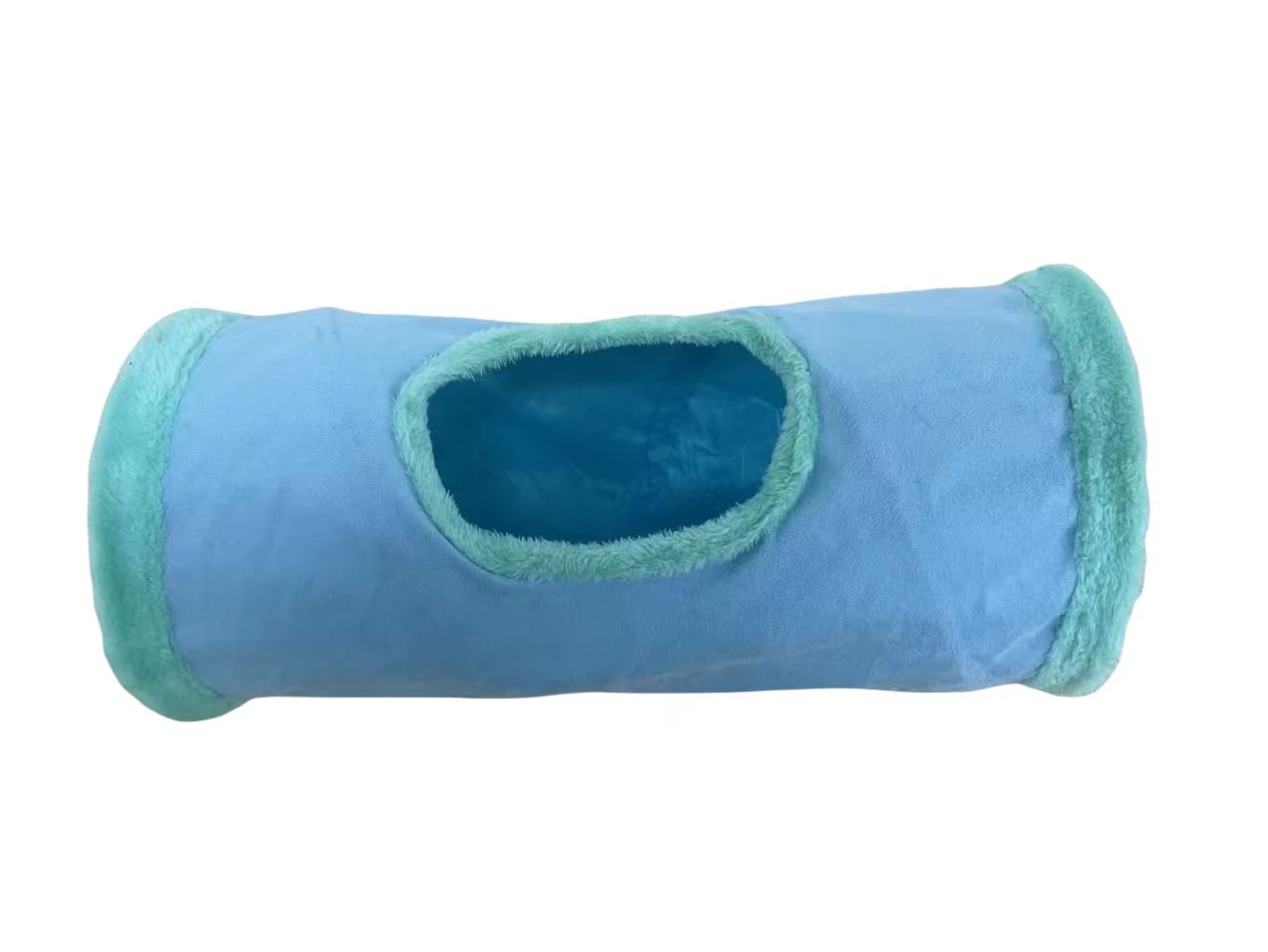 CozyPlay Collapsible Cat Winter Suede Tunnel  Interactive Play  Hideaway For Kittens Puppies  Rabbi 6