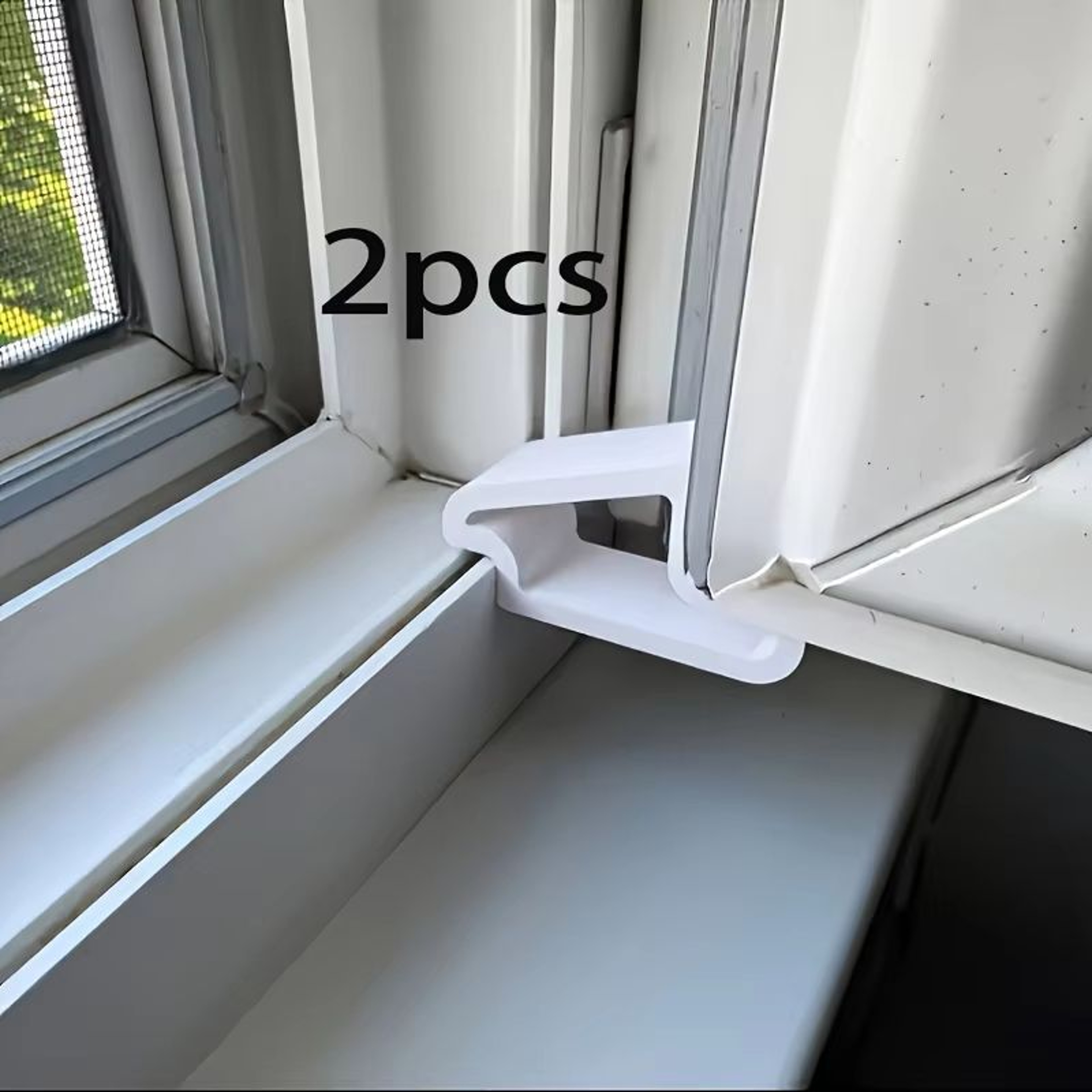 2pcs Window Stopper For Secure Window Closure  Easy Installation Under Door Prevents Sliding Down I 3