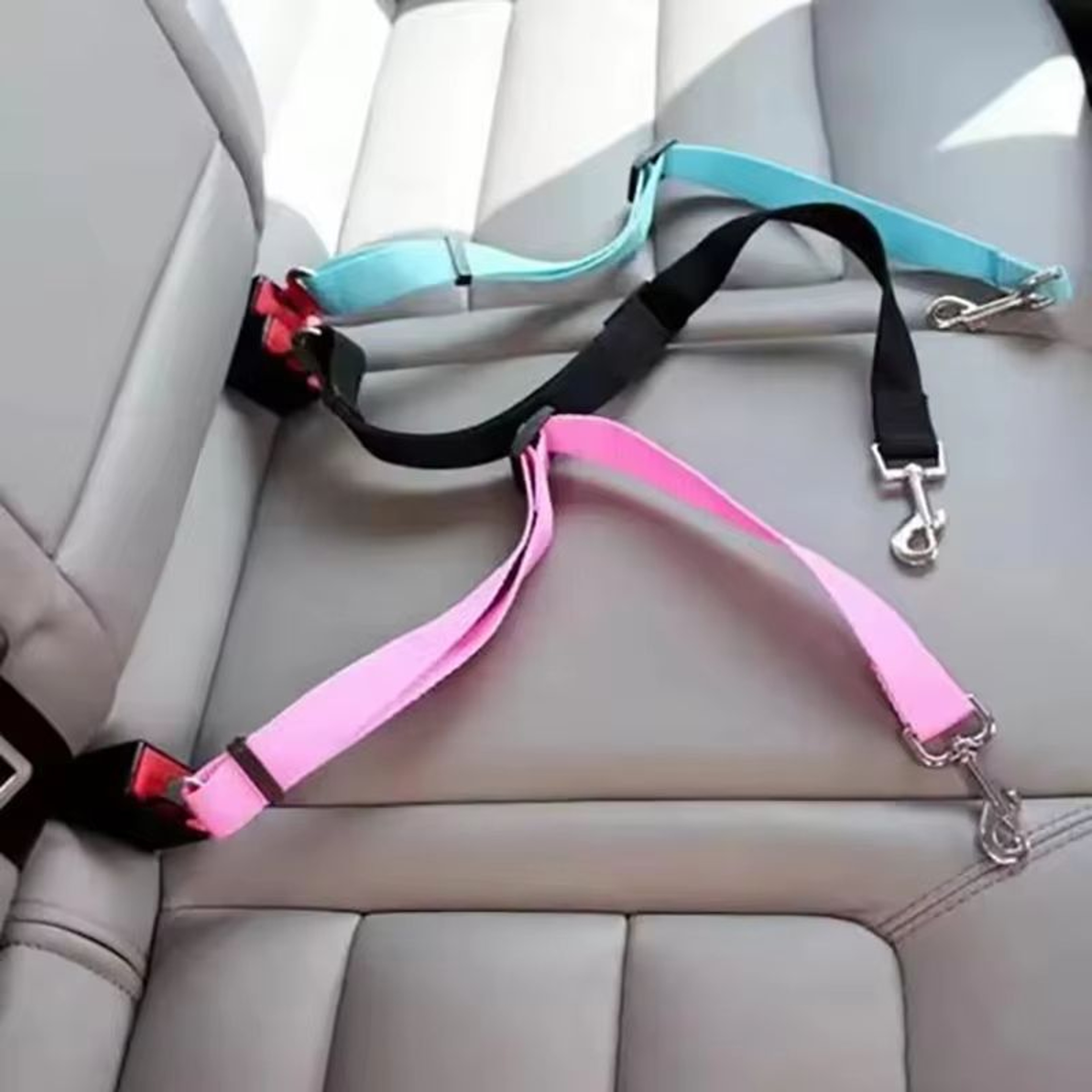 Dog Seat Belt With Retractable Leash  Convenient Pet Car Seat Belt For Safety And Comfort 0