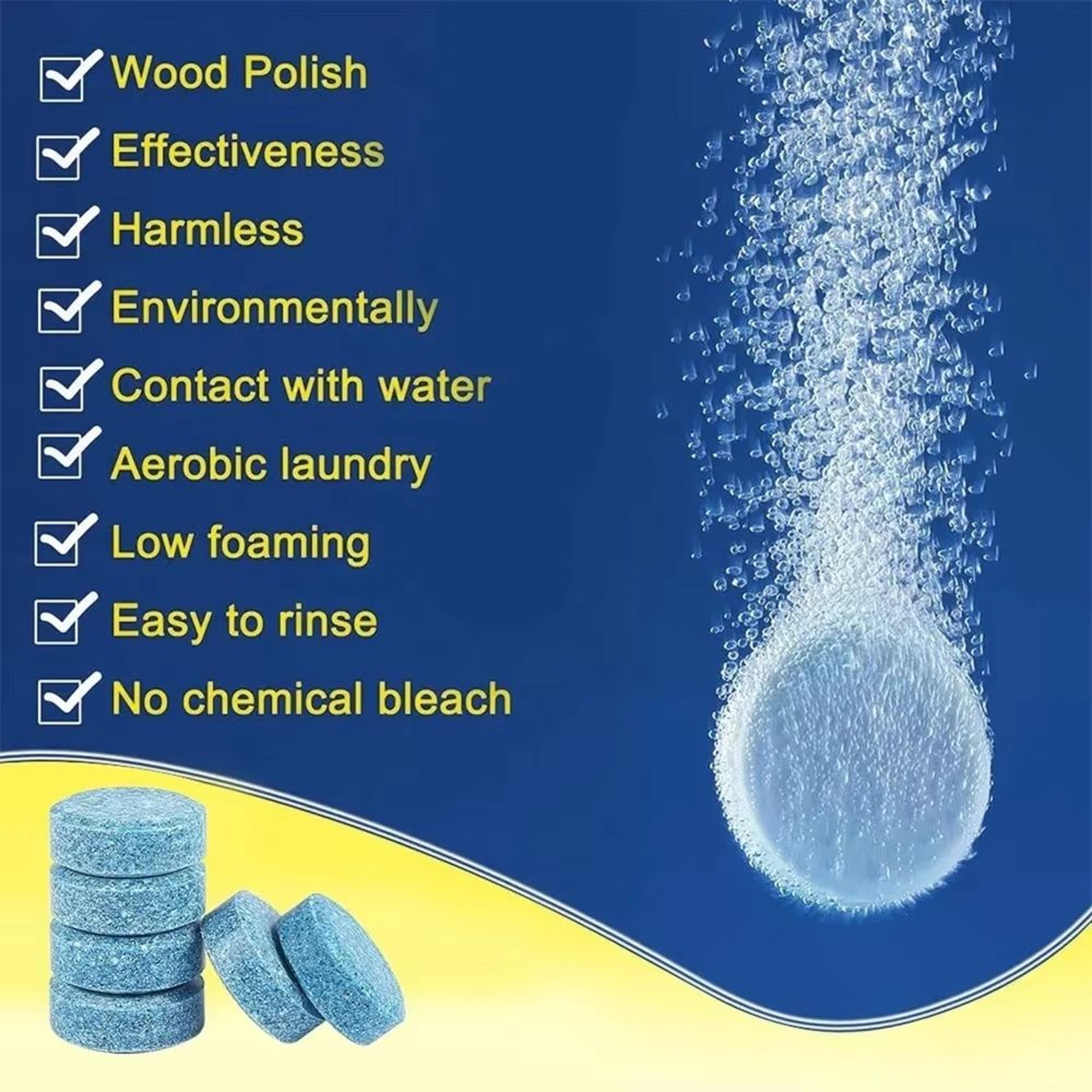 ClearDrive Effervescent Windshield Washer Tablets  Concentrated Auto Glass Cleaning Tablets For Car 3