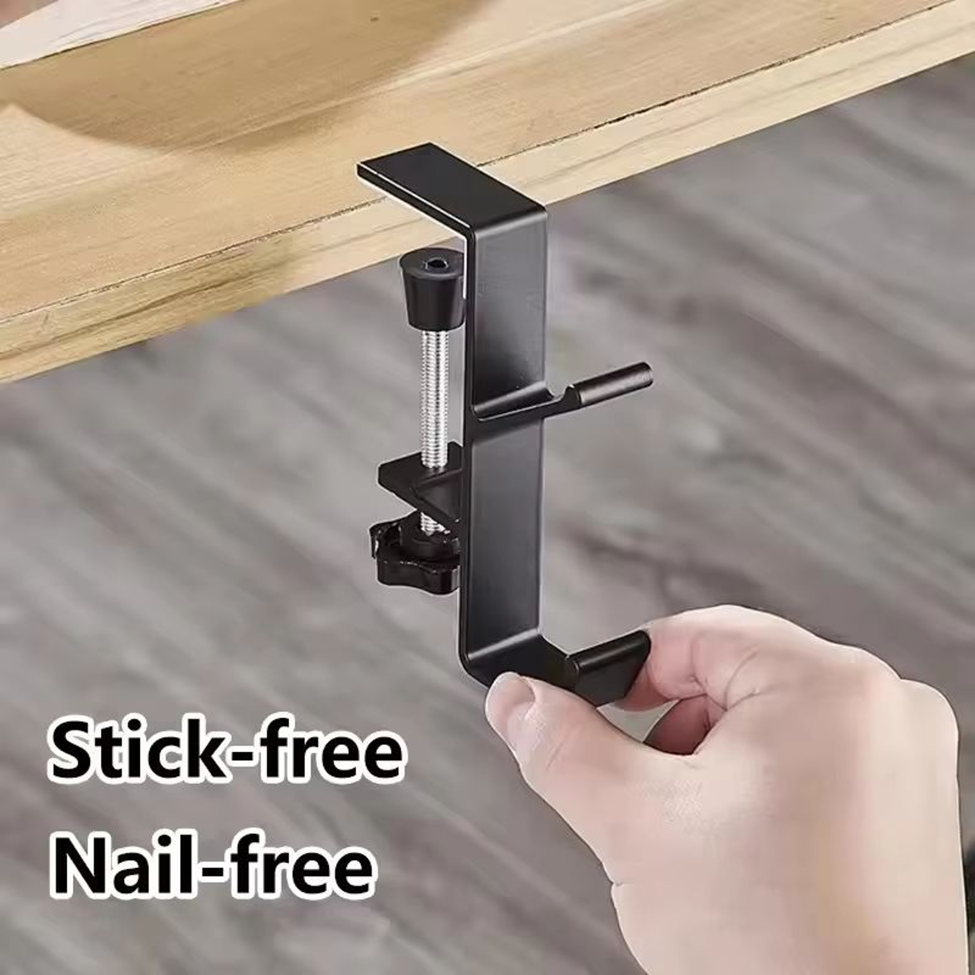 Adjustable DeskEdge Hook Hanger For Headsets  Bags Universal Clamp Mount 2