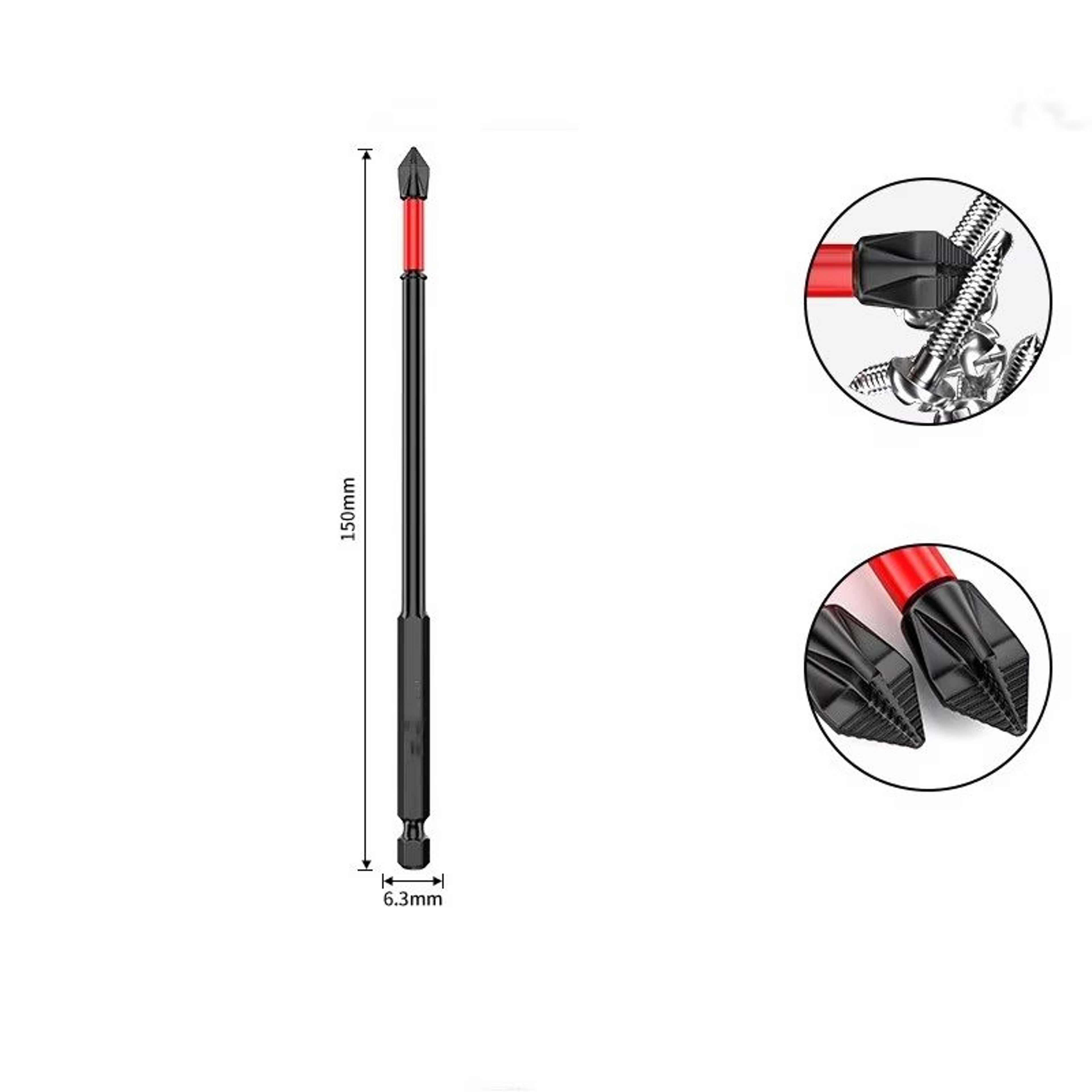 AntiSlip Tungsten Steel Phillips Screwdriver Bit  ImpactResistant Magnetic Drill Bit For Electric D 11
