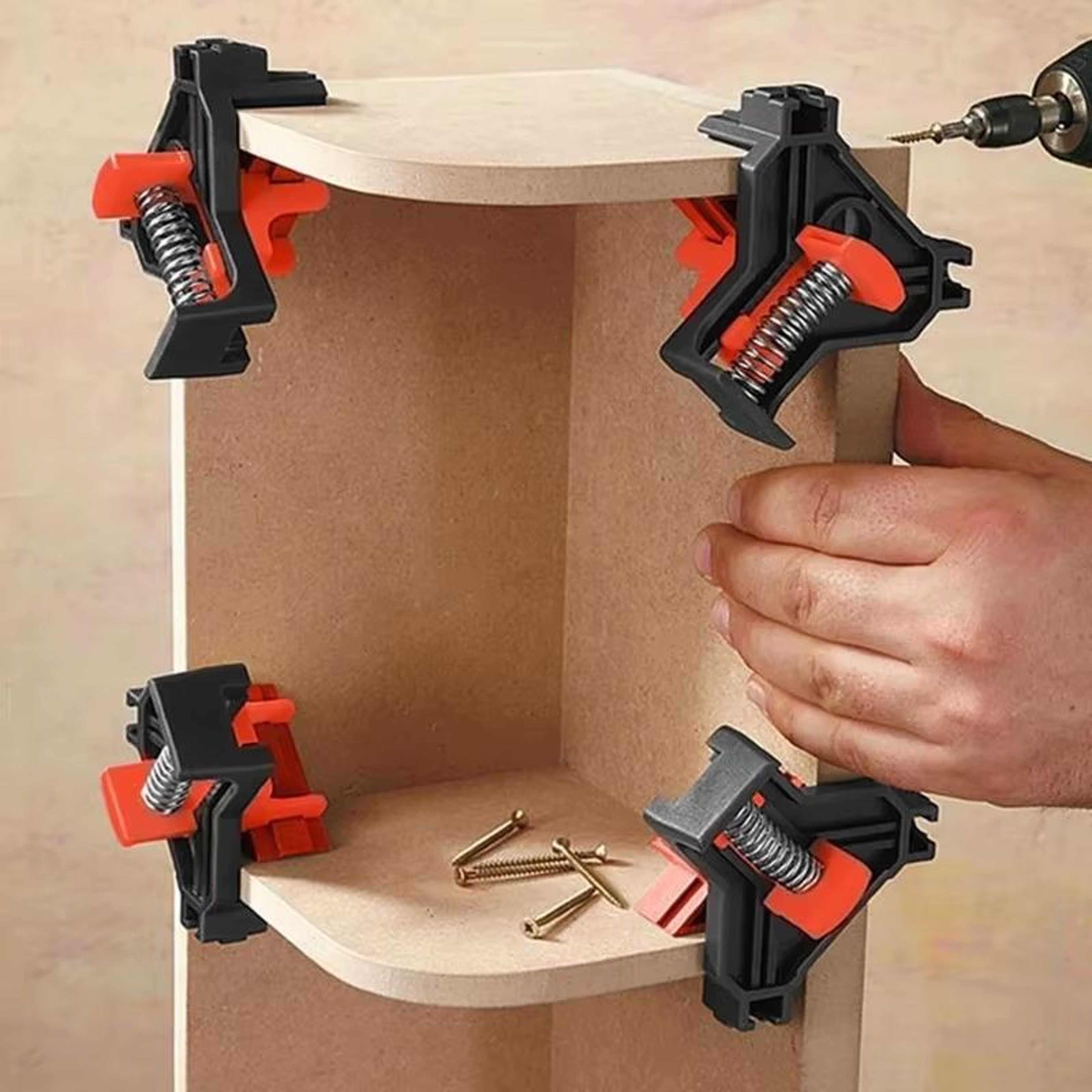 Adjustable 90 Angle Clamps  QuickRelease Corner Clip Fixers For Woodworking Furniture Assembly  Fra 0