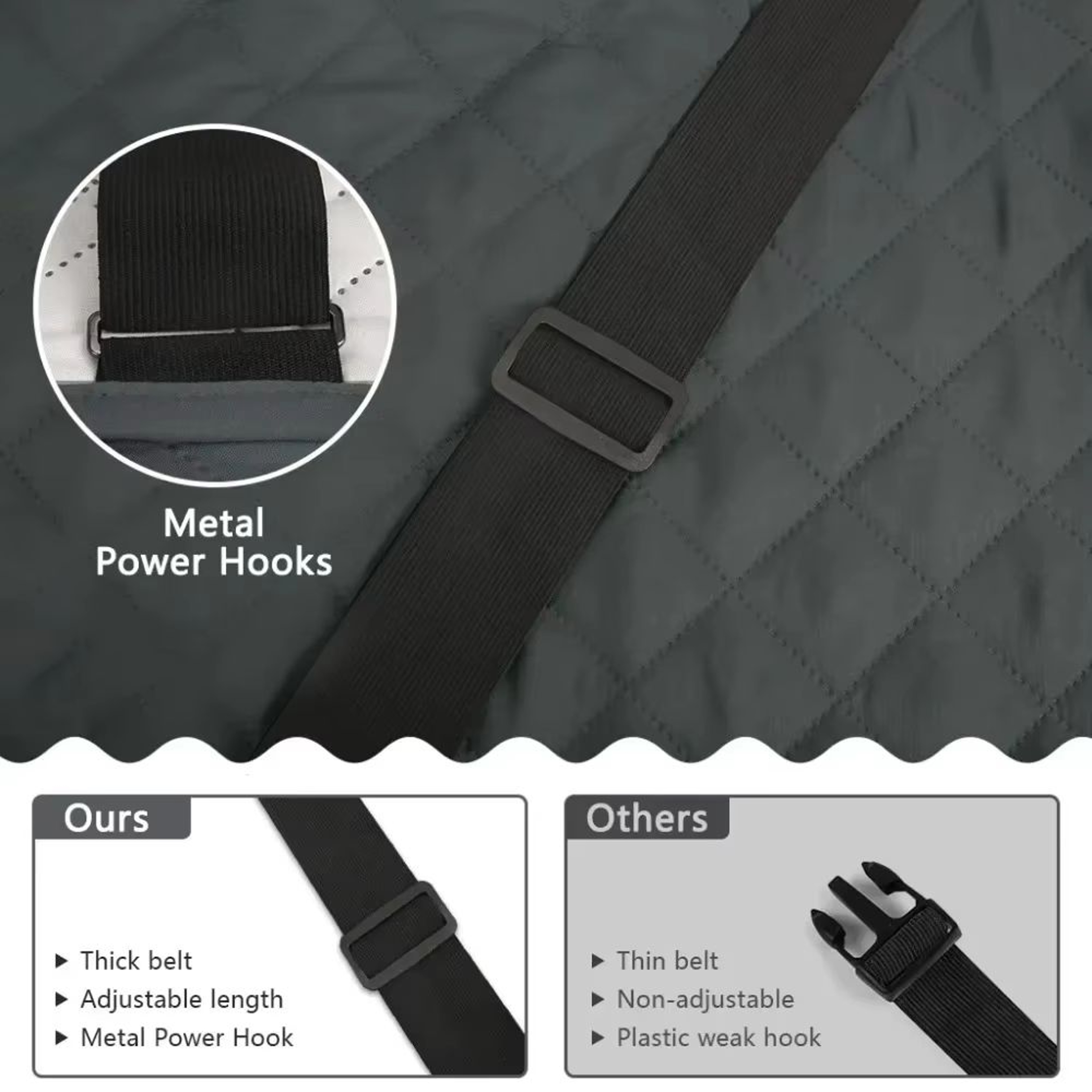 ProtectEase Deluxe Quilted Recliner Cover  Waterproof Armchair  SingleDouble Sofa Protector With Si 3