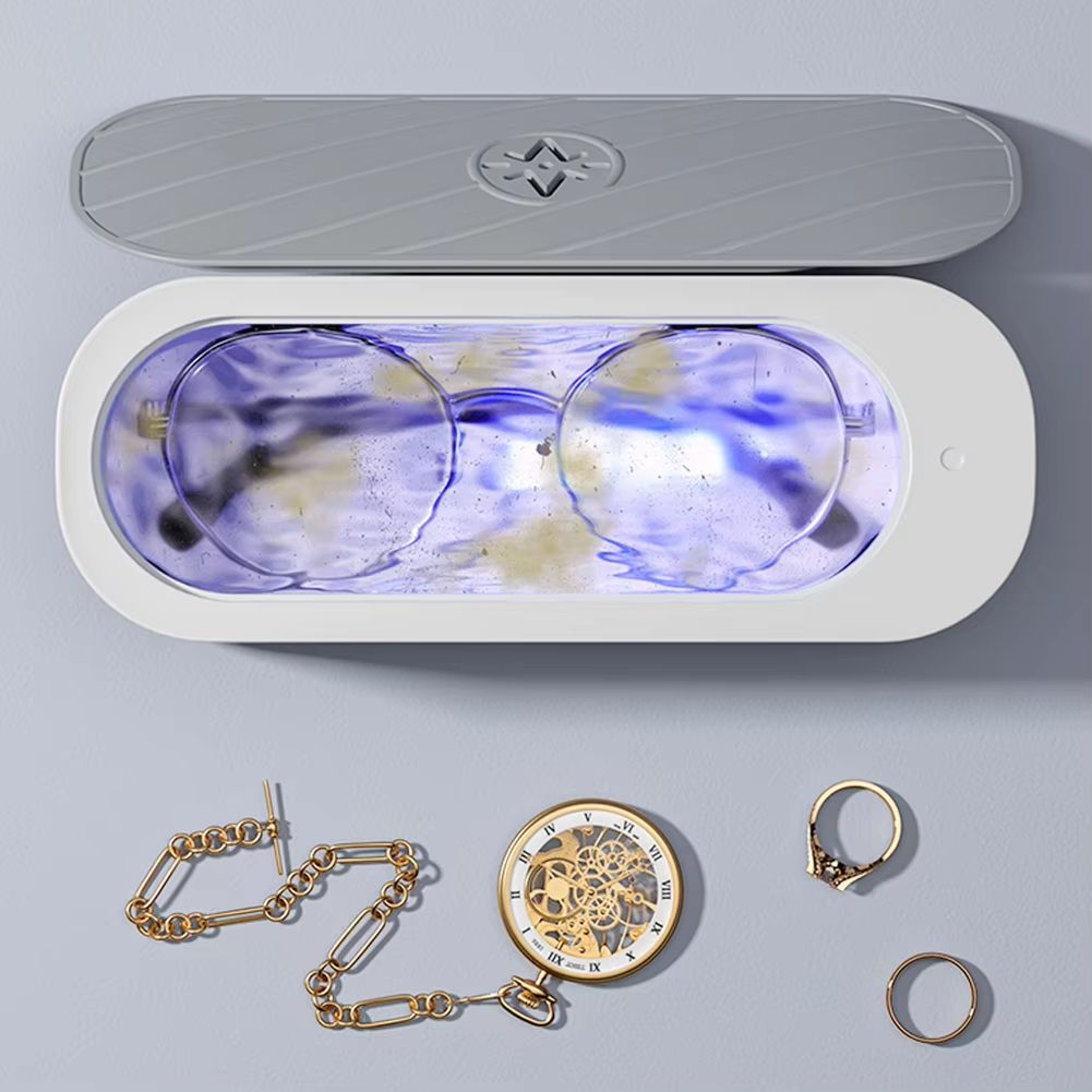 UltraClean Sonic Jewelry  Glasses Washer  USB Rechargeable HighFrequency Vibration Cleaner 1