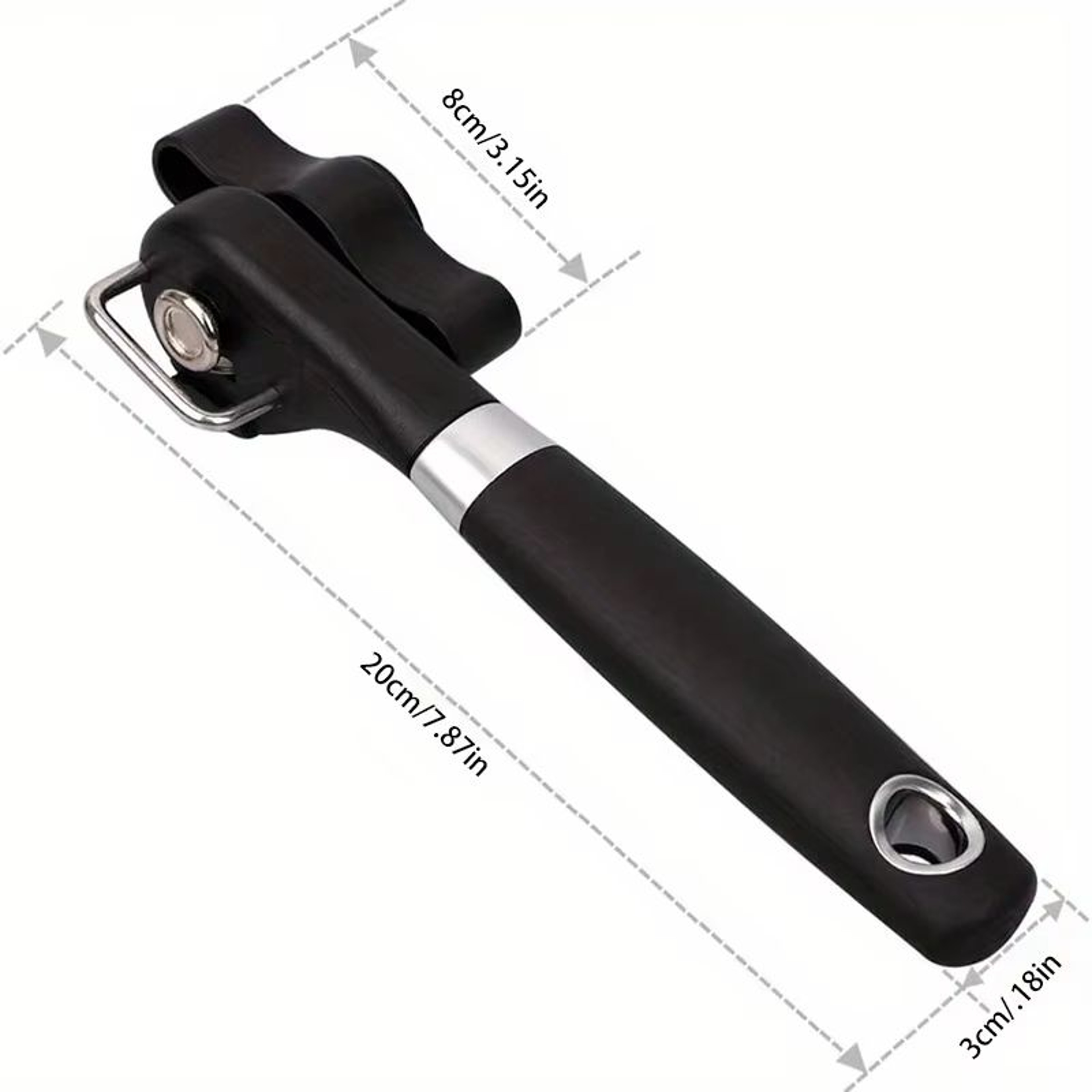 Stain Guard Stainless Steel Can Opener Easy Grip Manual Multi Use Kitchen Tool 6