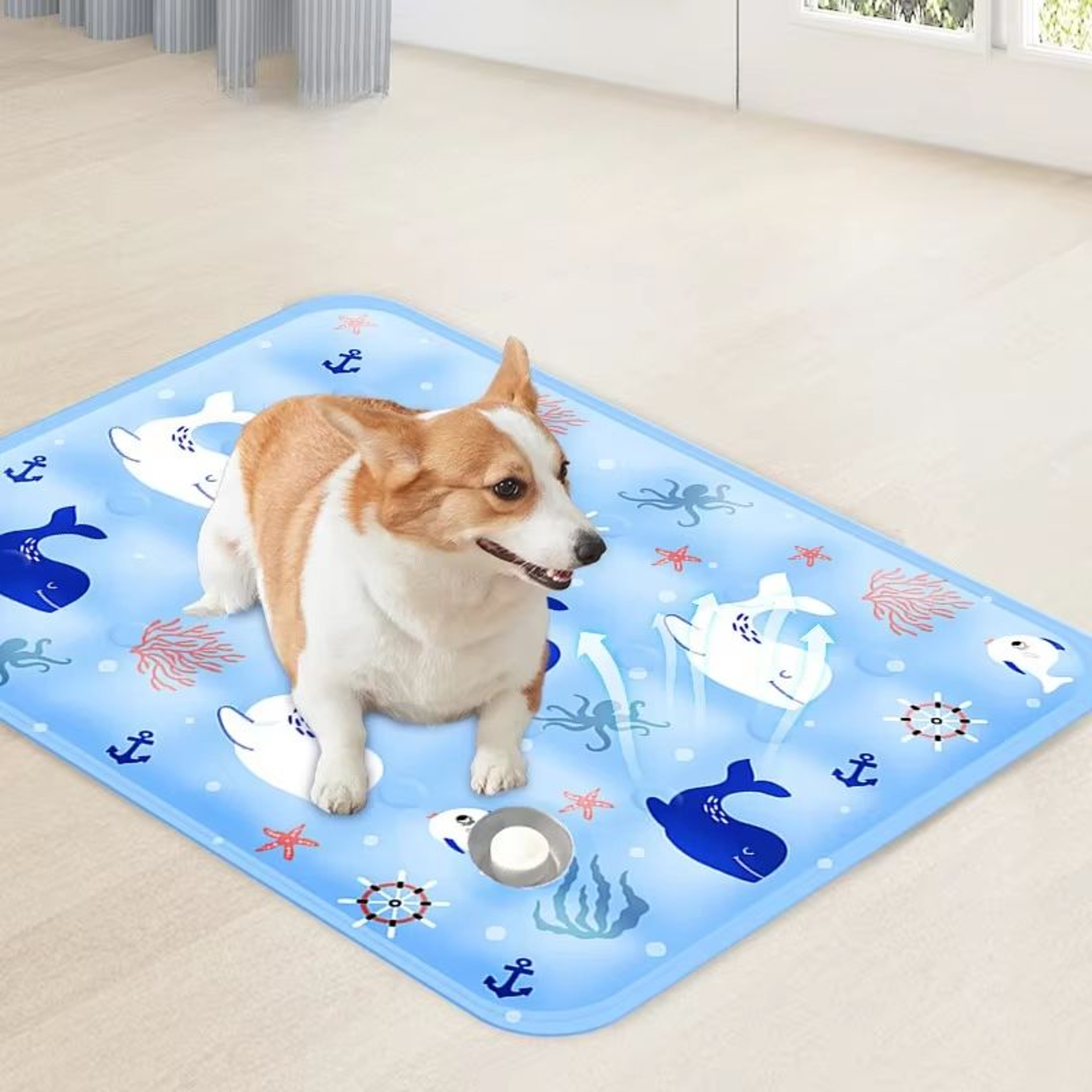 ChillZone XL Dog  Cat Cooling Mat  ExtraLarge Summer Bed For Pets Up To Big Dogs 0