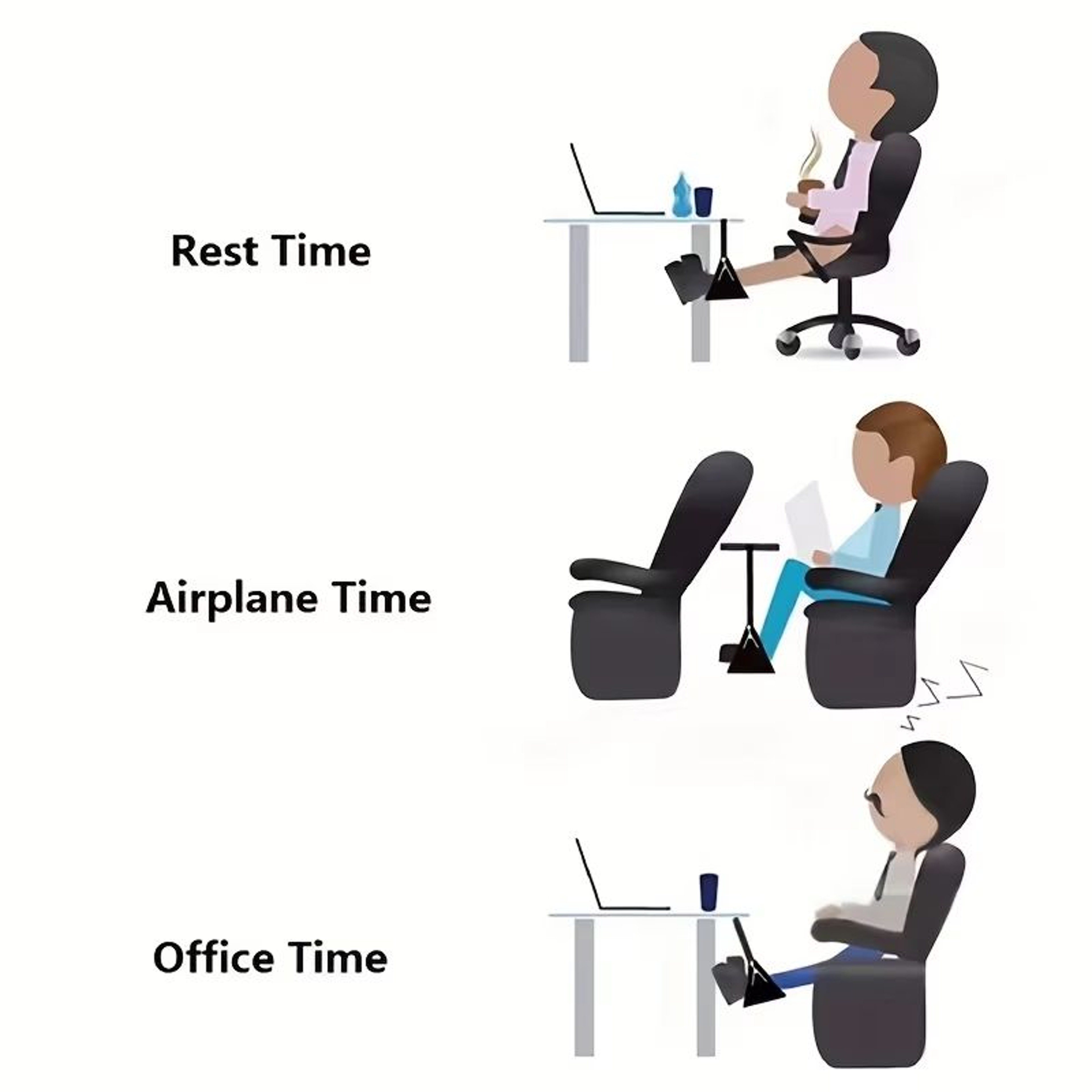 TravelEase Adjustable Strap Airplane Footrest Hammock  Portable Leg Rest For Travel Comfort 2