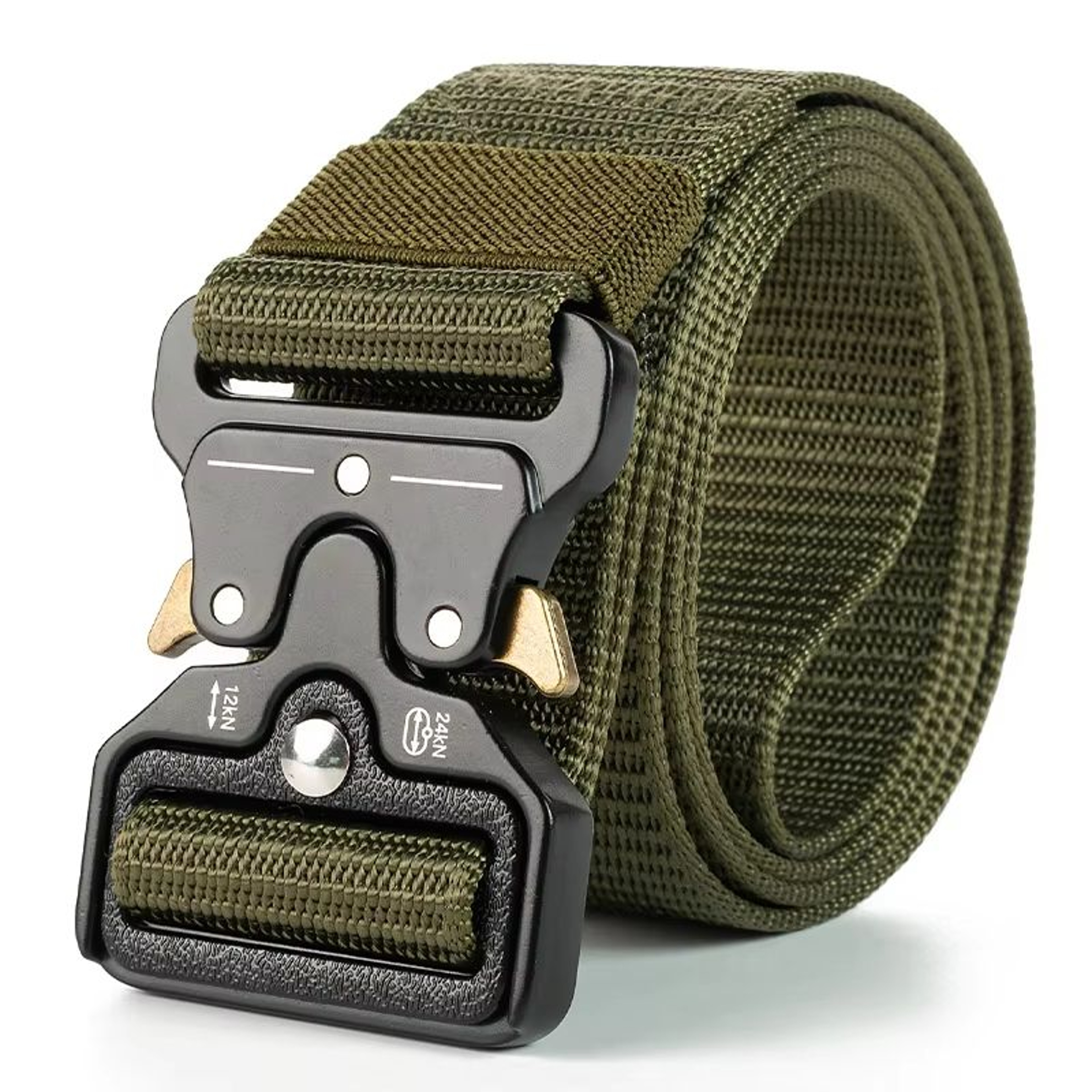 Tactical Belt Quick Release Outdoor Military Belt  Soft Real Nylon Sports Accessory Unisex Black Be 1