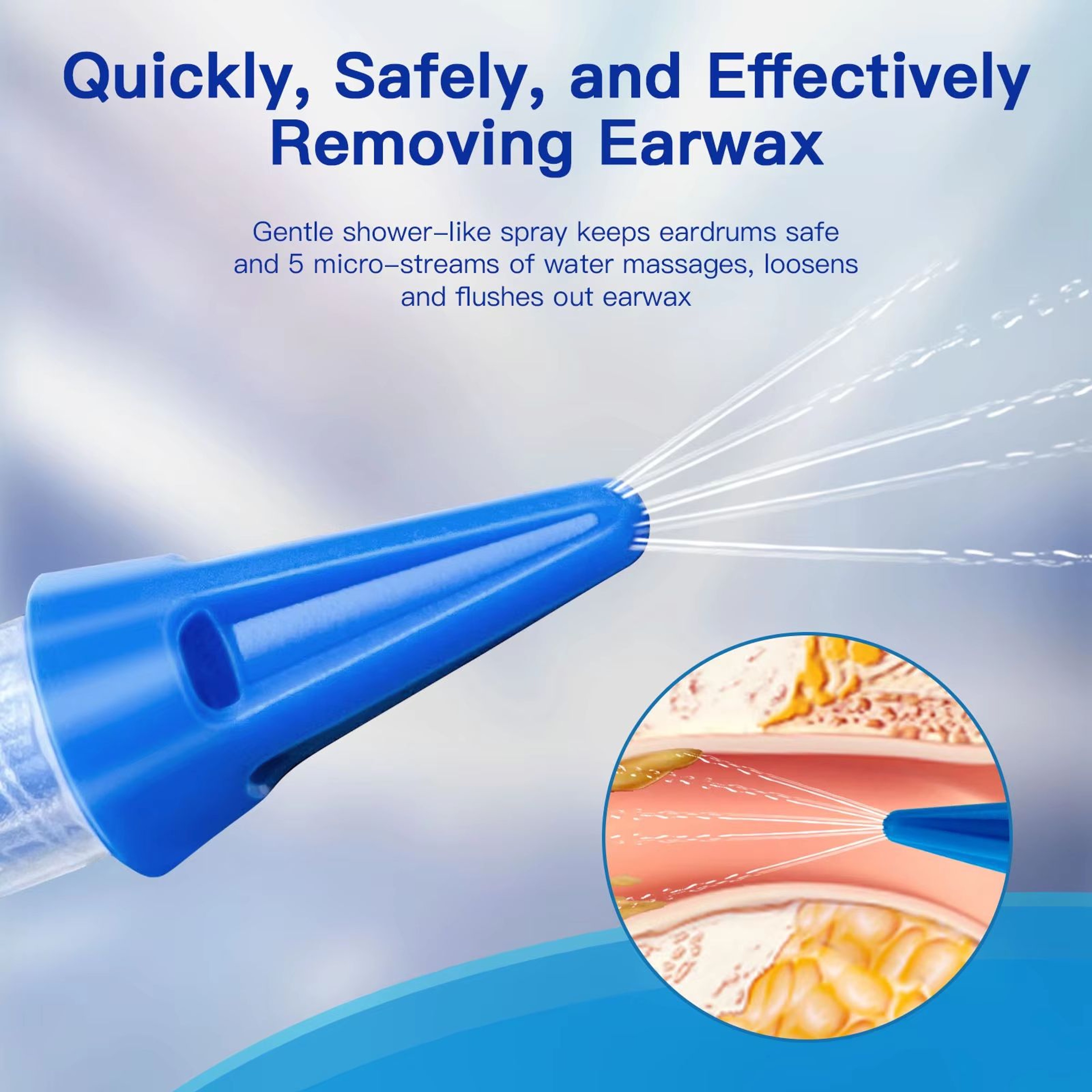 Manual Ear Irrigation Flushing System  Ear Wax Removal Kit Safe  Effective Ear Water Cleaning 2