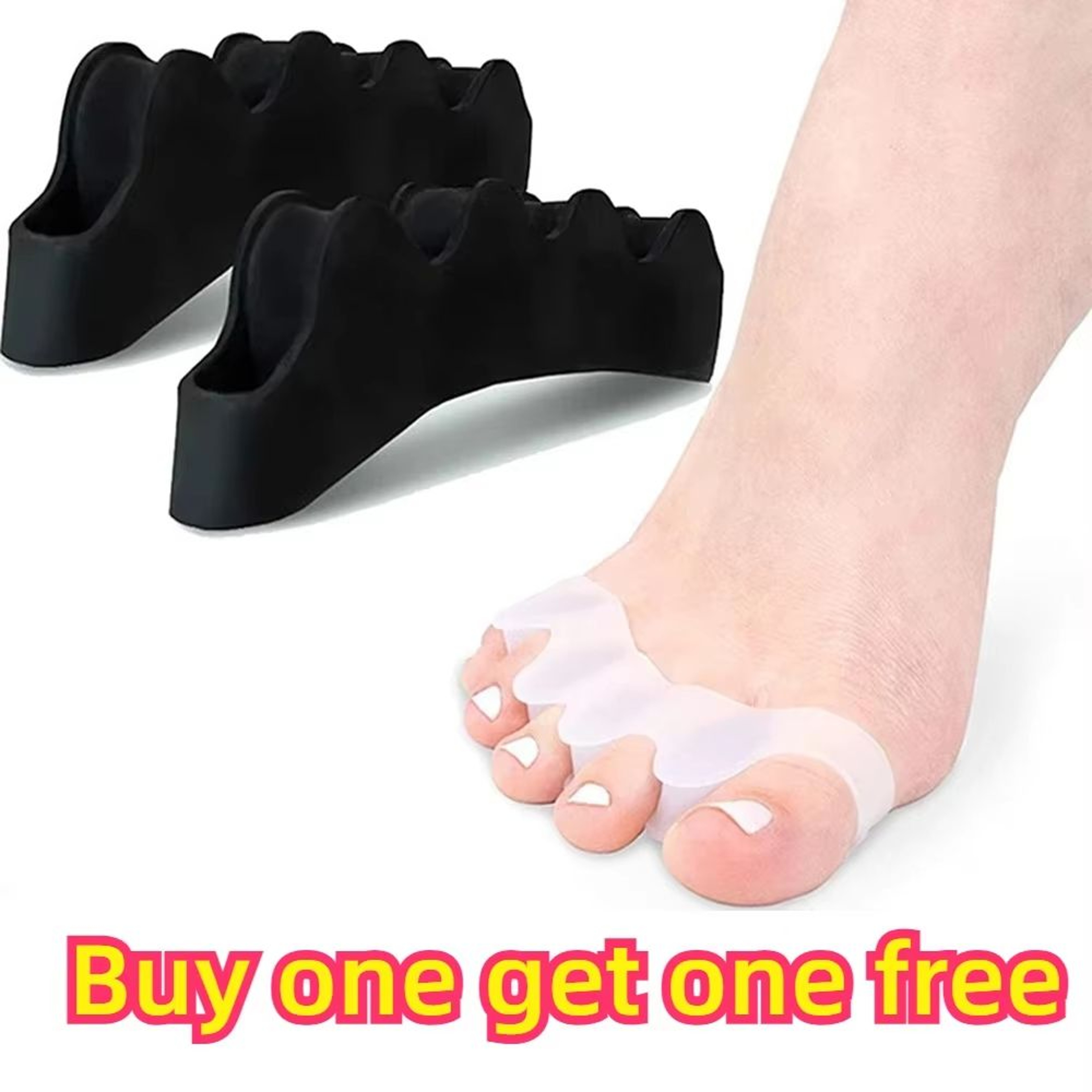 Silicone Finger  Toe Protector  Flexible Toe Separators Straighteners  Bunion Pain Relief FootCare  0