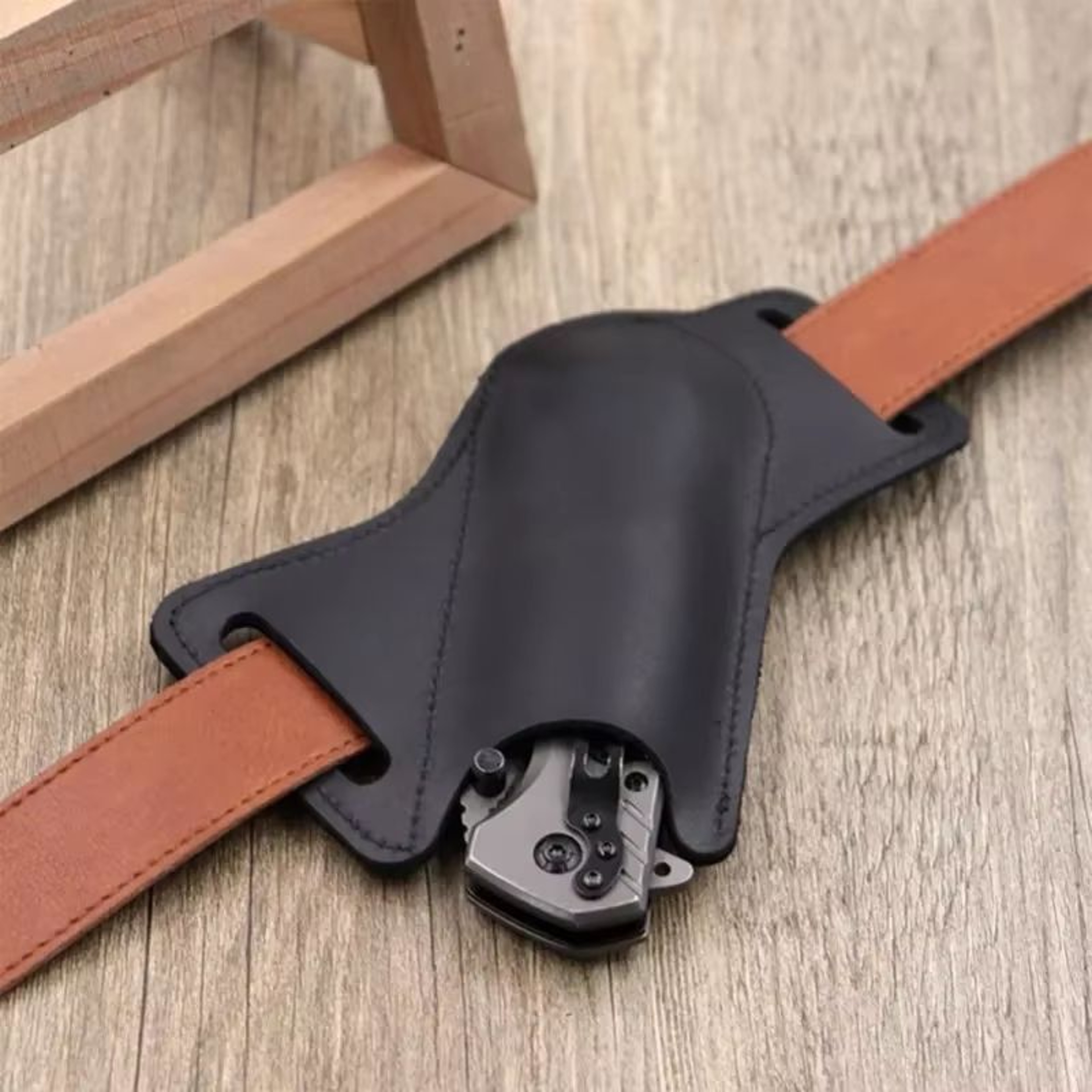 AntiScratch Storage Sheath For Folding Flick Knife  Waist Belt Clip Holder  Pocket Knives Pack For  0