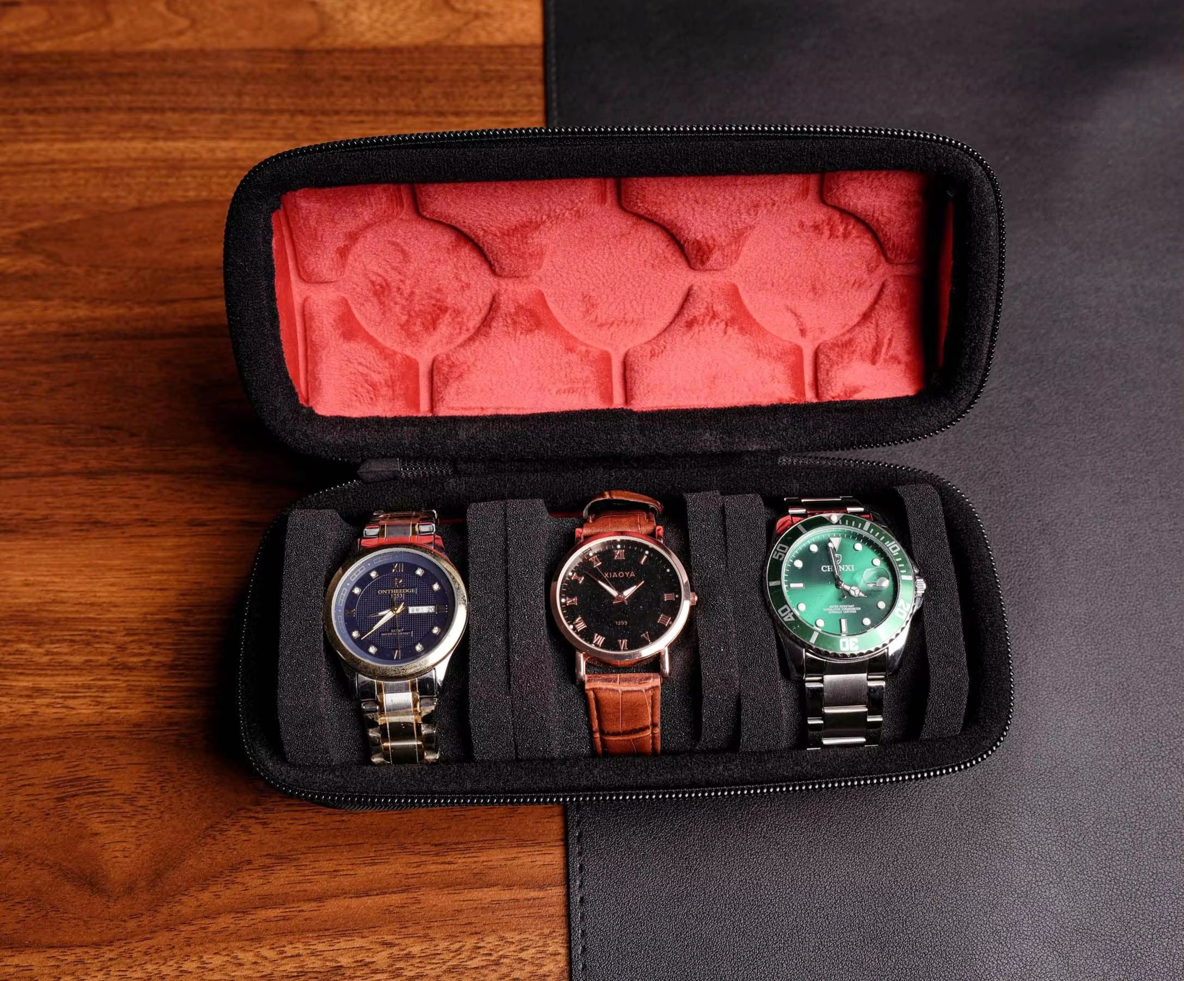 EliteTime Travel Watch Roll  235 Slot Hard Organizer Case 2