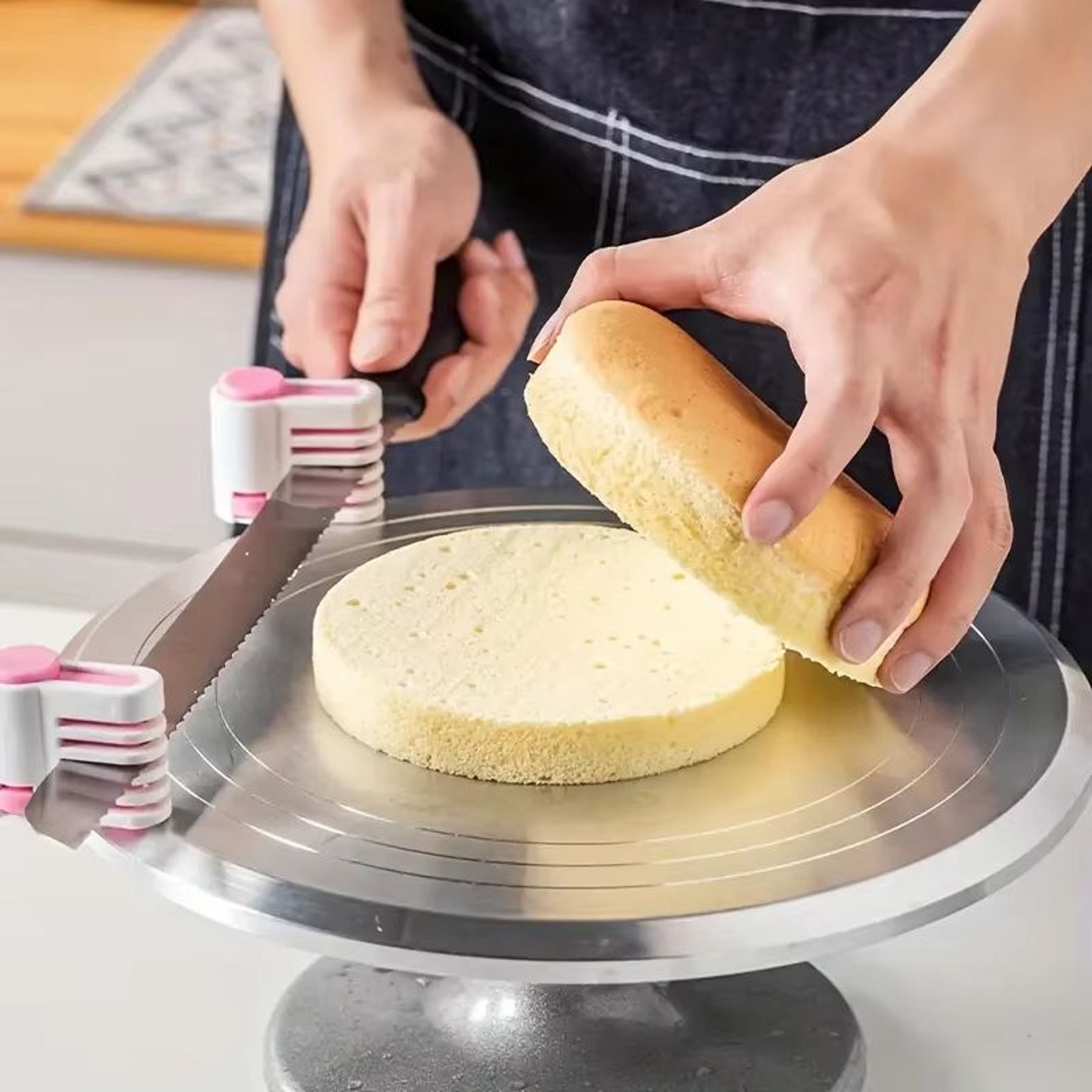Precision 5Layer Adjustable Cake Leveler  Slicer  Ultimate DIY Cake Layer Cutting Tool 4