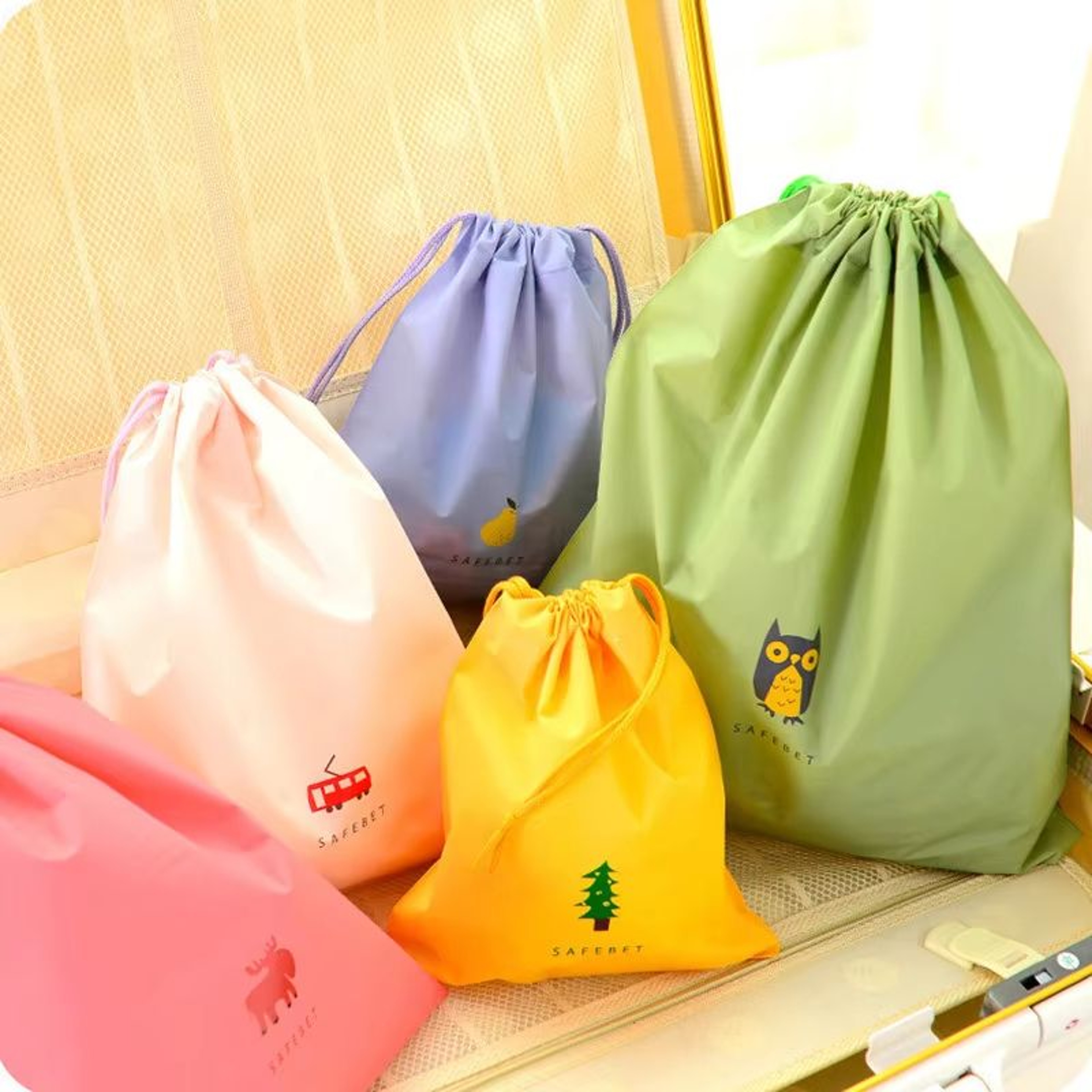 Waterproof Bundle Pocket Storage Bag  Dustproof Minimalist Drawstring Bag For Clothing  Travel 0