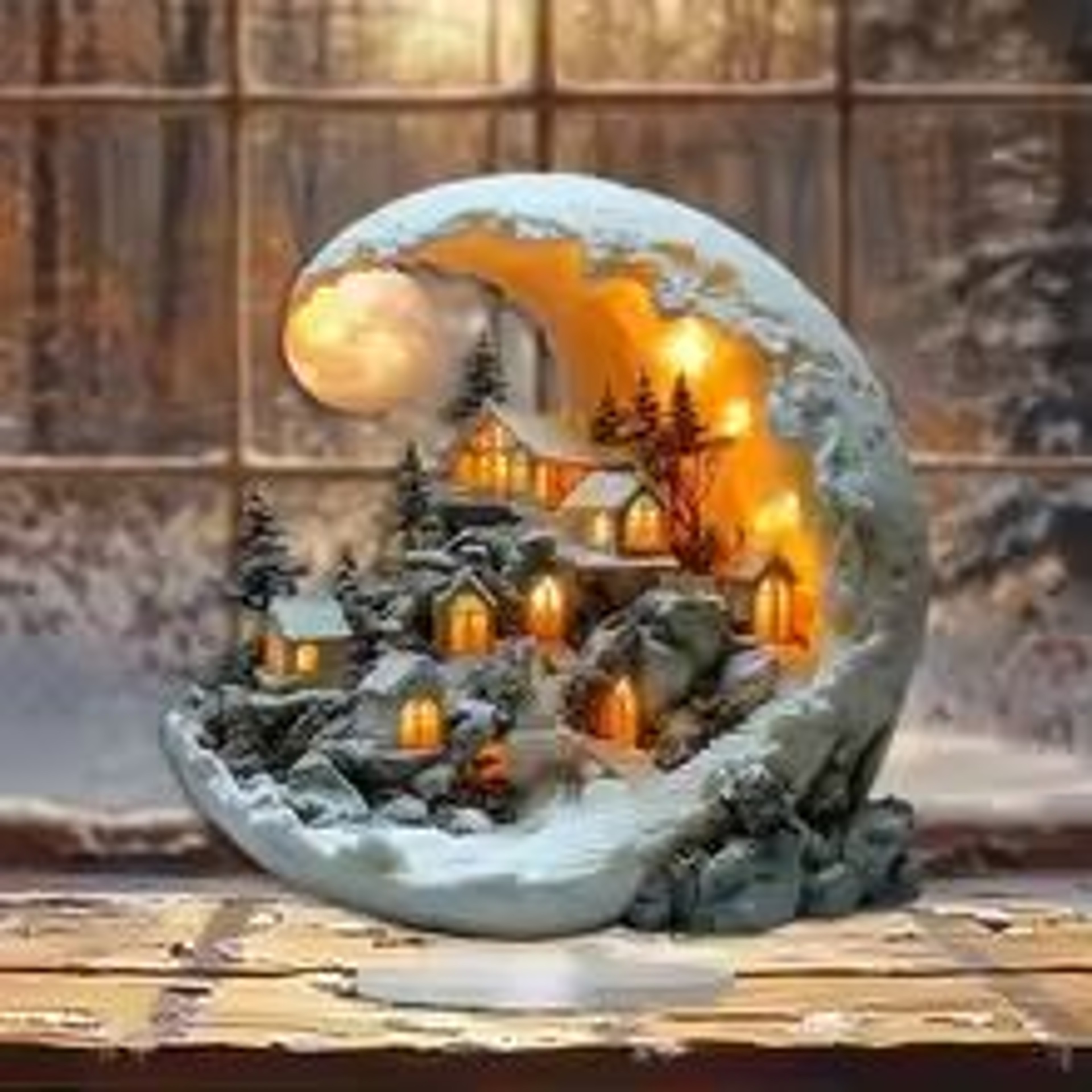 Christmas Moon House Decorations  Bohemian Acrylic Display Stand For Home Ornaments  Xmas Gifts 1