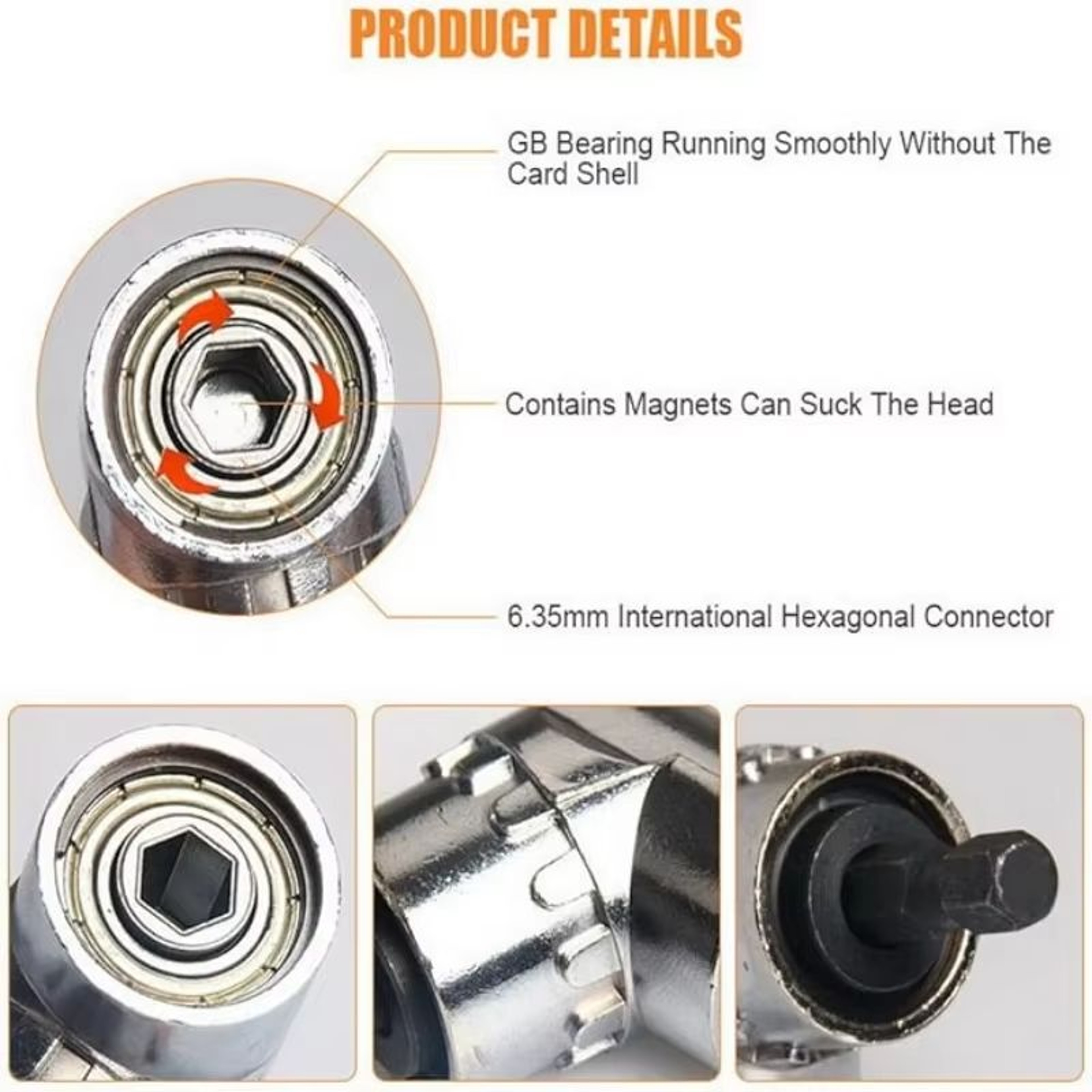 105 Degree Right Angle Drill Attachment Corner Screwdriver Extension 2