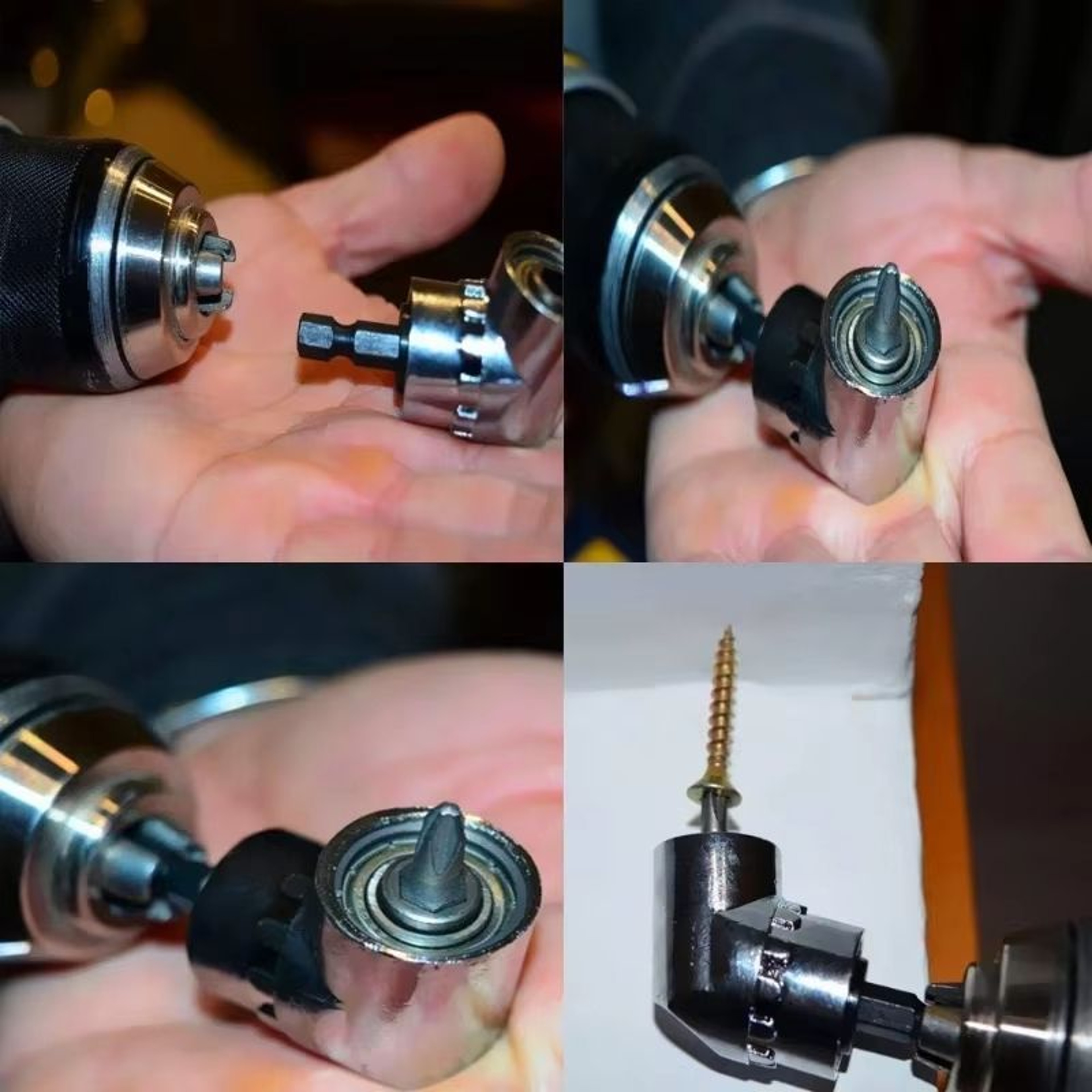 105 Degree Right Angle Drill Attachment Corner Screwdriver Extension 4