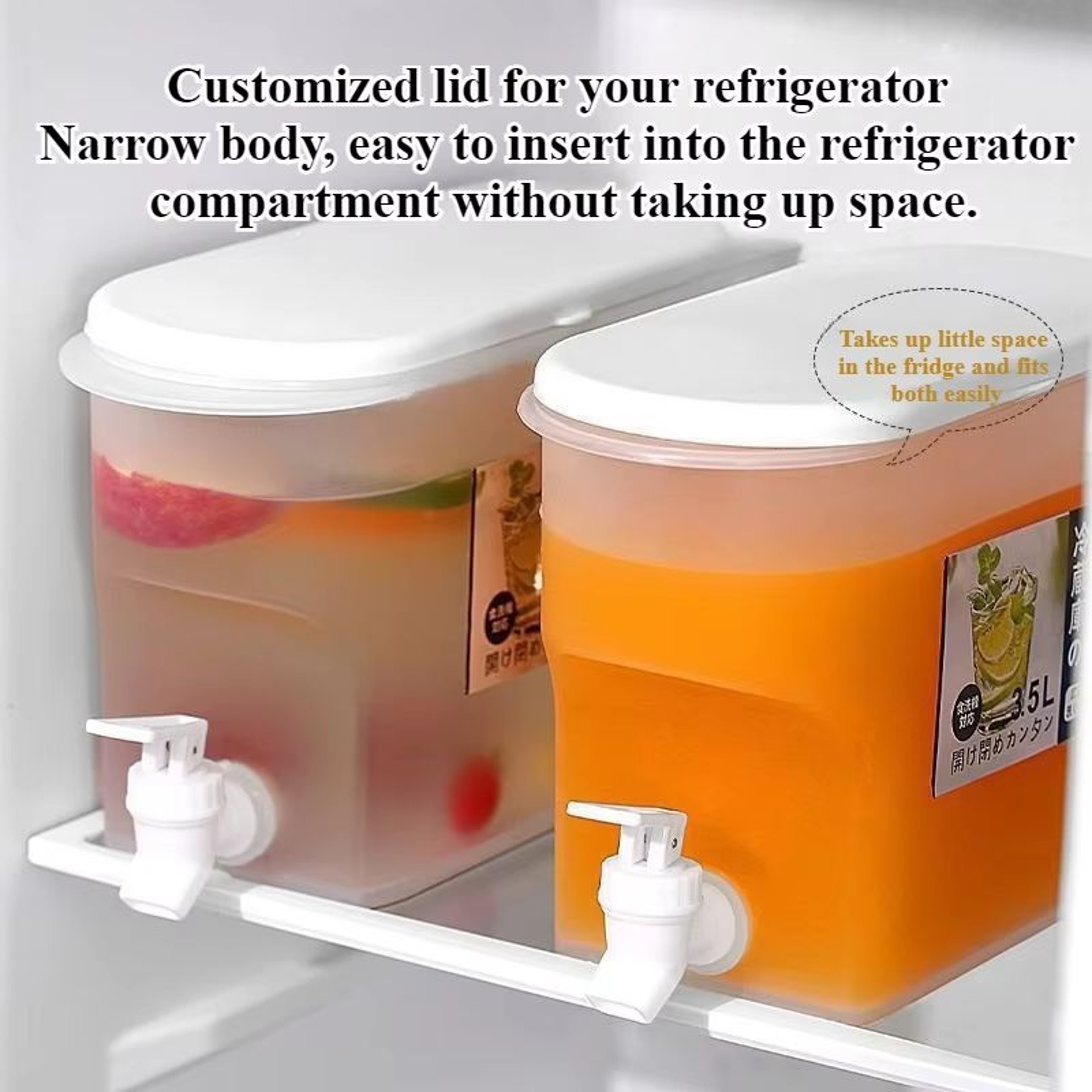 35 L Refrigerator Cold Water Bottle With Faucet Large Home Ice Water Bucket 0