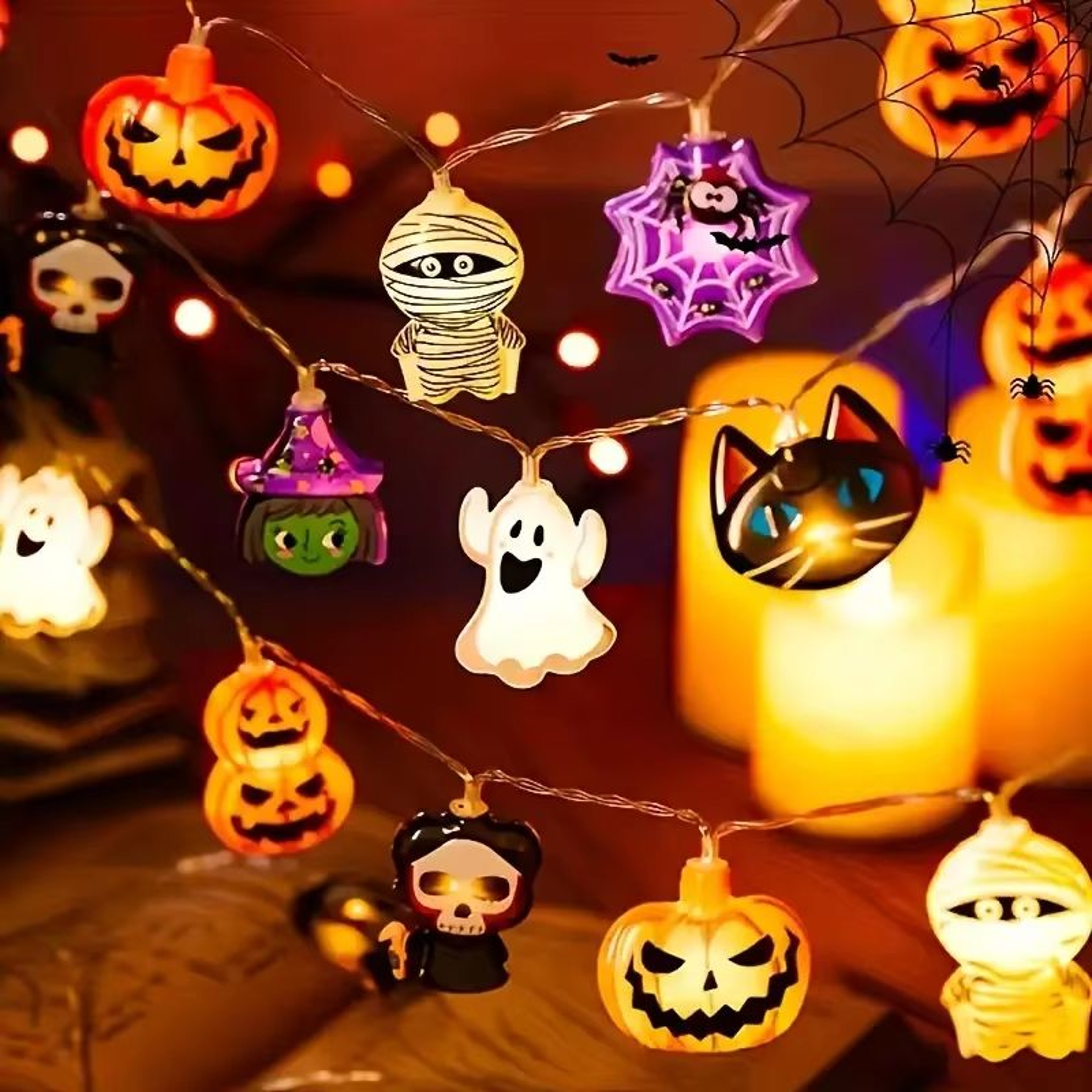 Halloween LED Fairy Tale Lights Battery Operated 10 20 30 LED String Lights For Home Party Indoor D 0
