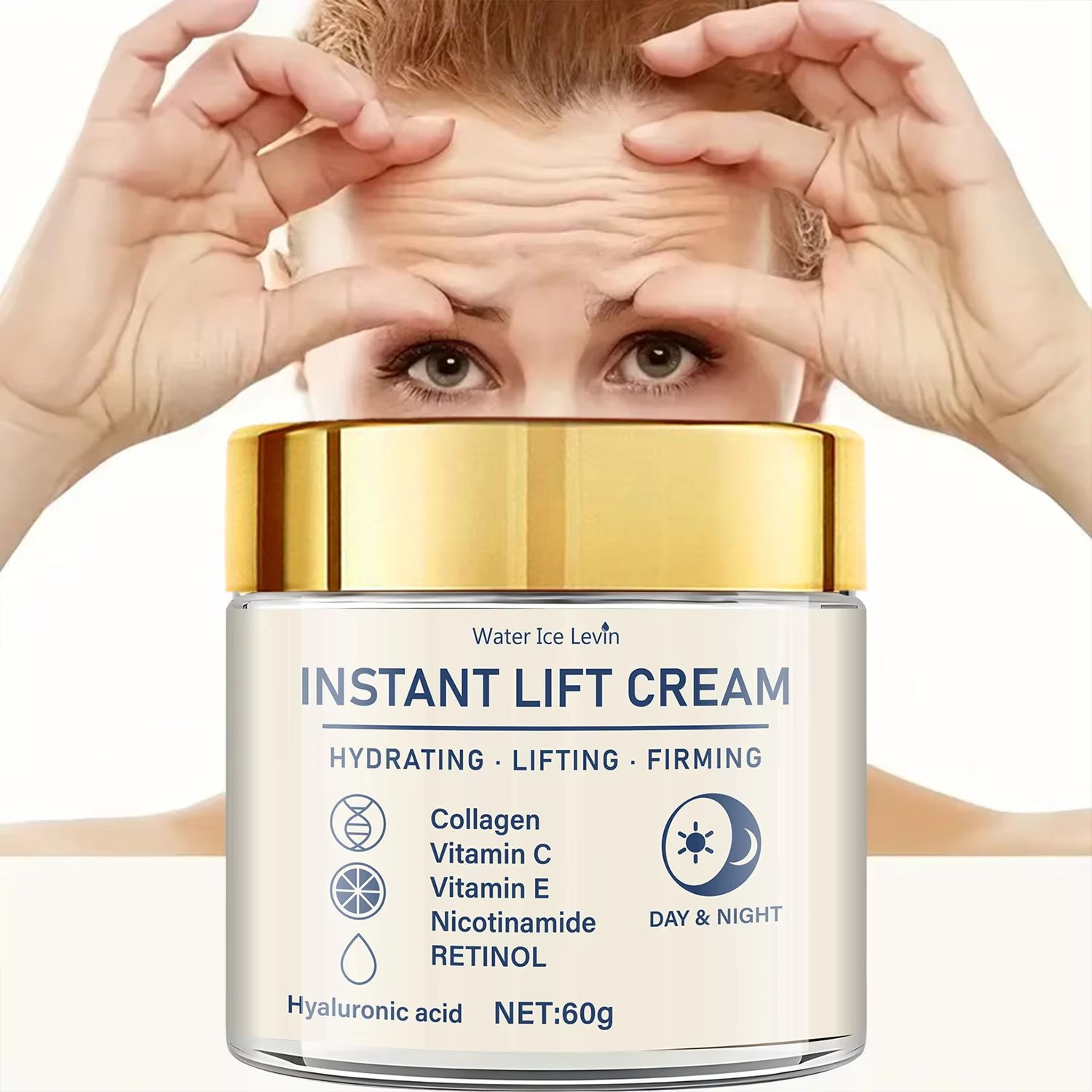 Facial Firming Lifting Cream  Hyaluronic Acid  Retinol Rich Moisturizer For Firming Lifting  Daily  2