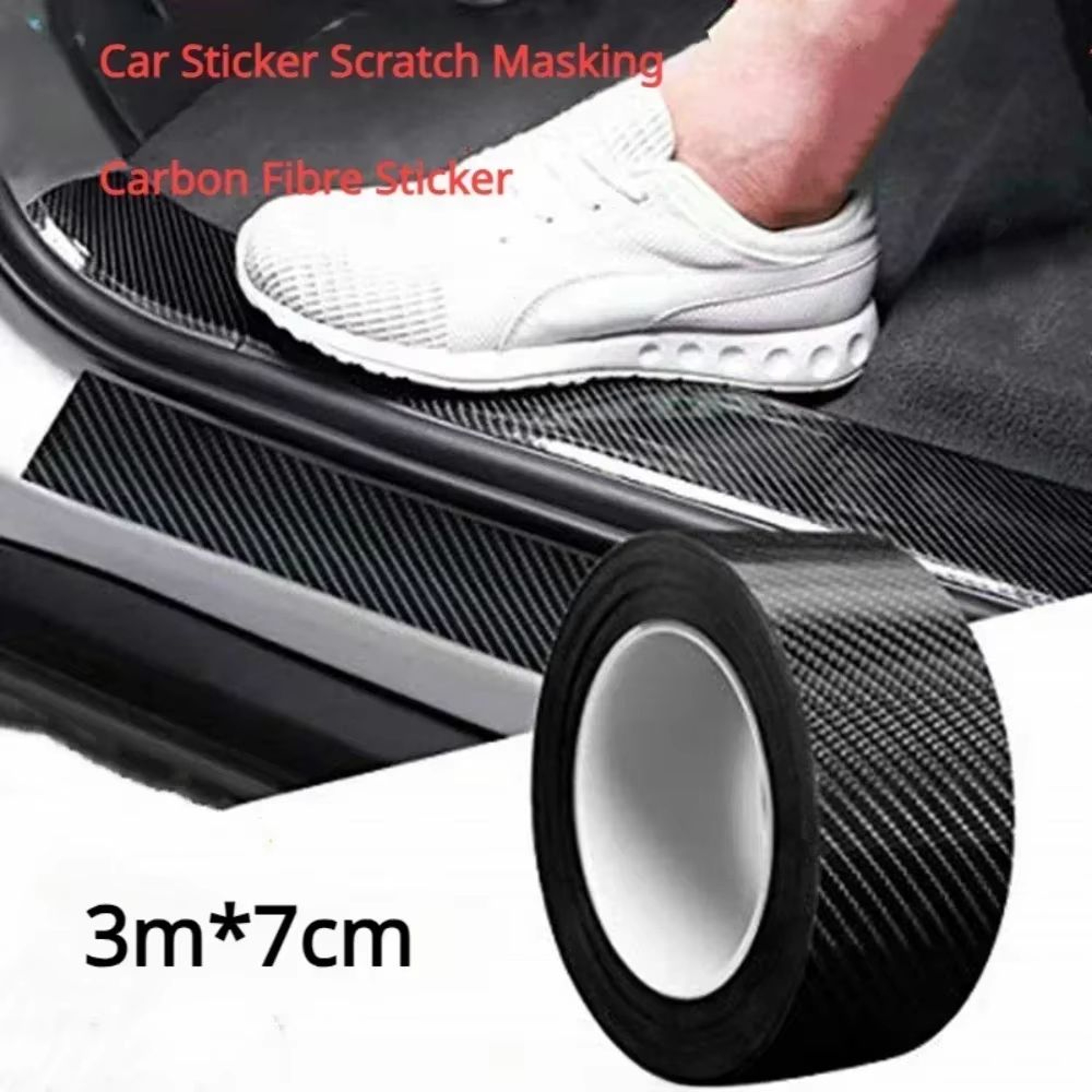 CarbonFiber Pattern Waterproof Cloth Tape  Decorative Automotive  DIY Adhesive Strip 0