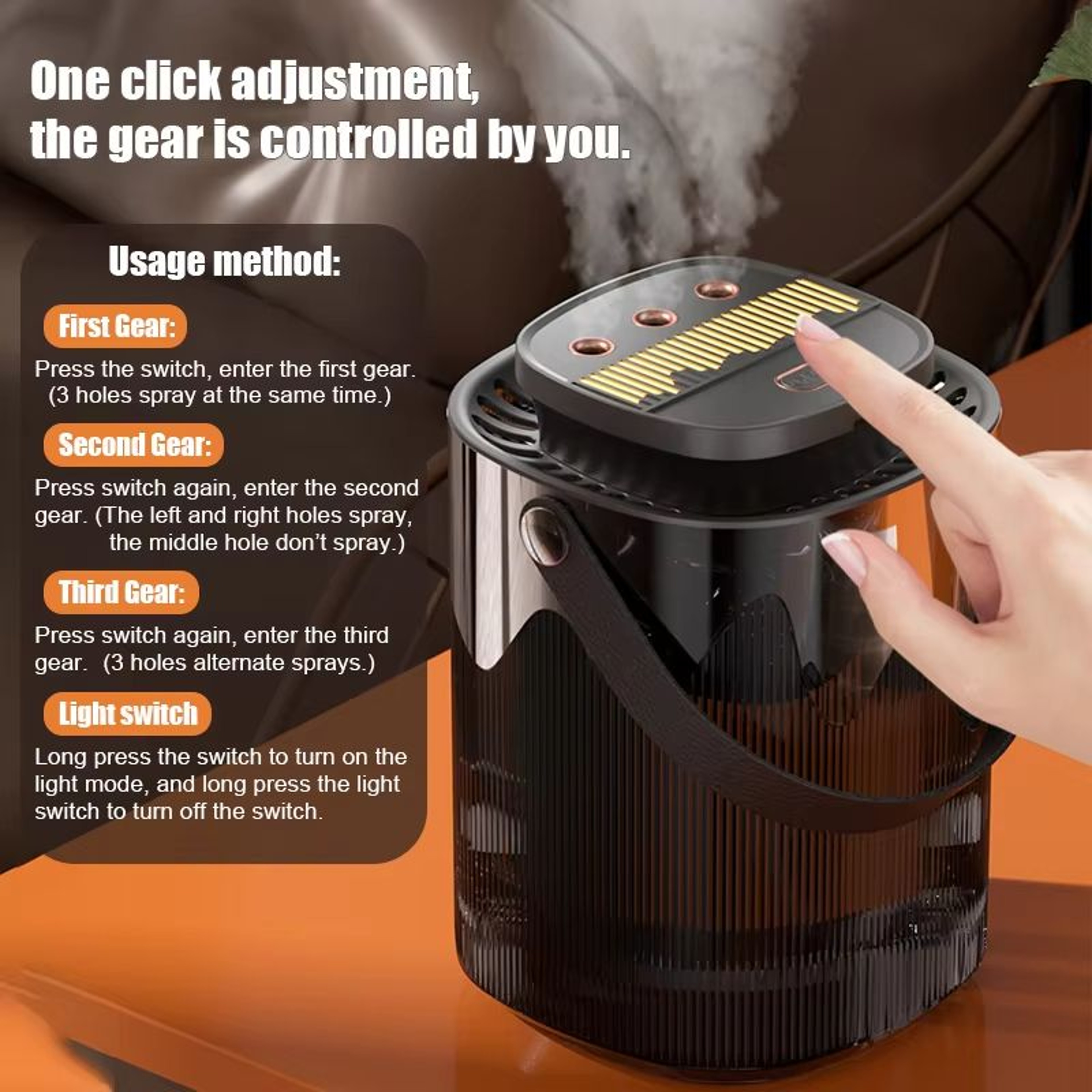3 L LargeCapacity USB CoolMist Air Humidifier  Aroma Diffuser  Home  Office Atomizer 0