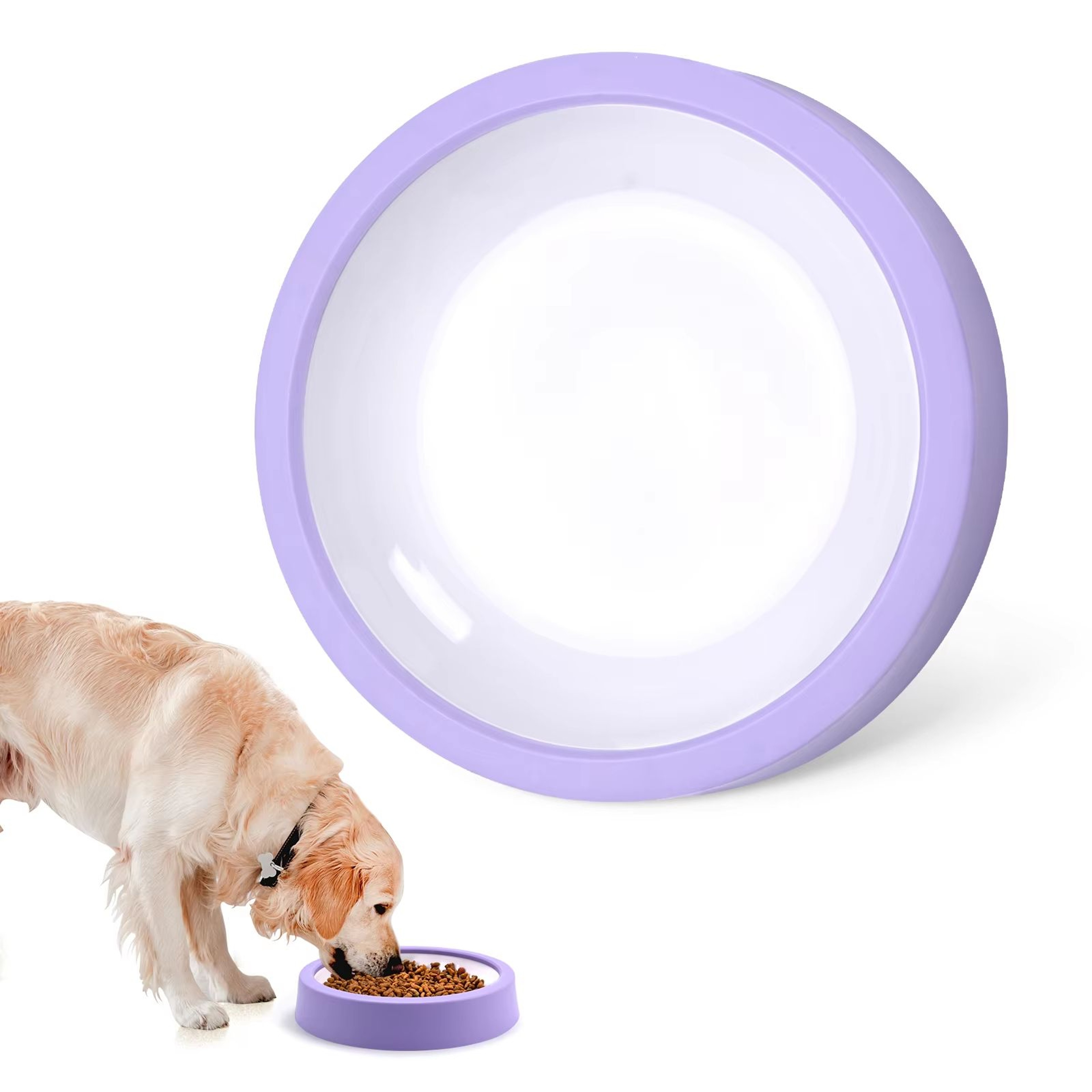 Eco Dog Slow Feeder Bowl  NonSlip Puzzle  AntiGulp Dish For Large Medium  Small Dogs 8