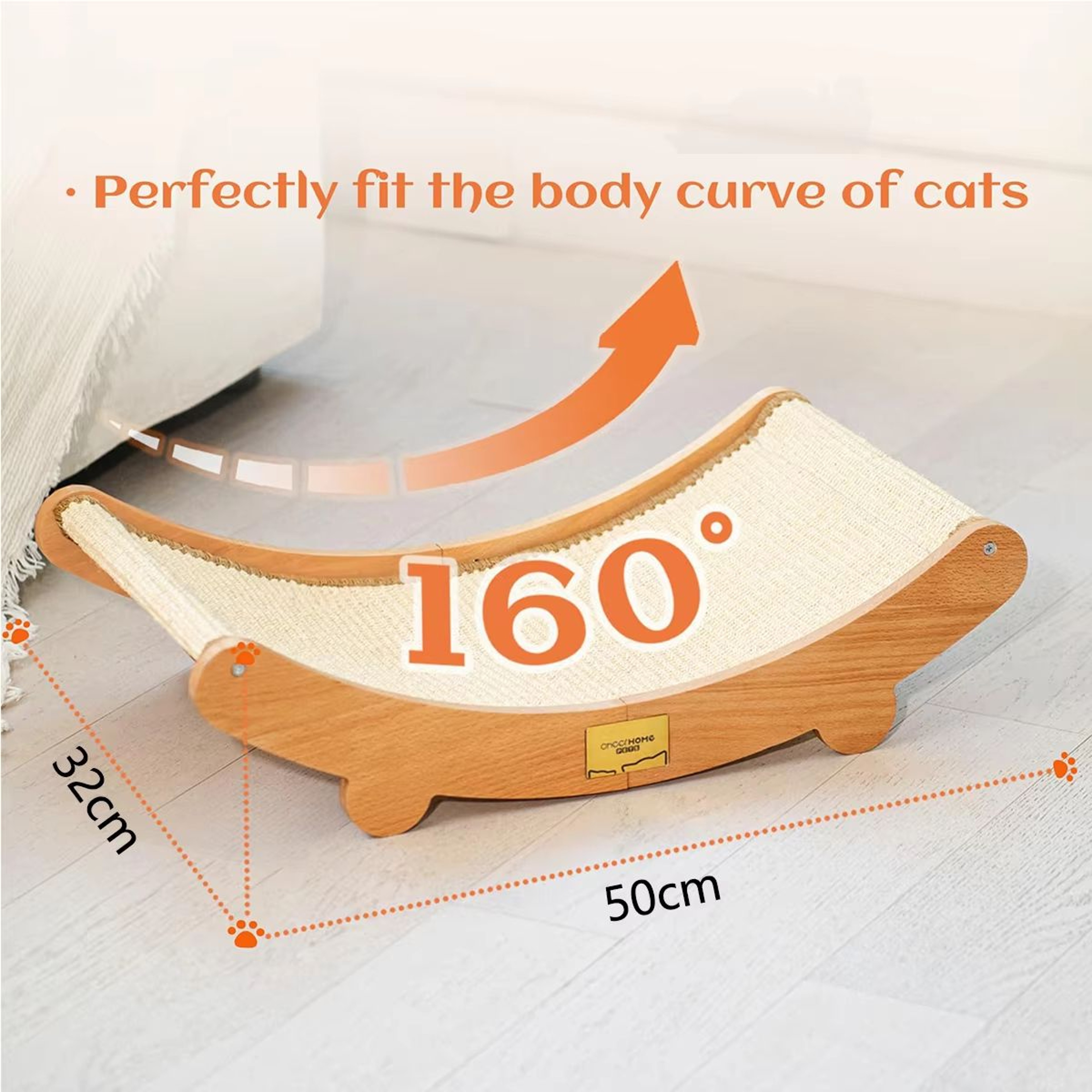 FelineZen Wooden Cat Scratching Pad  Sleeping Bed  MultiFunction Detachable WearResistant Kitten Lo 3