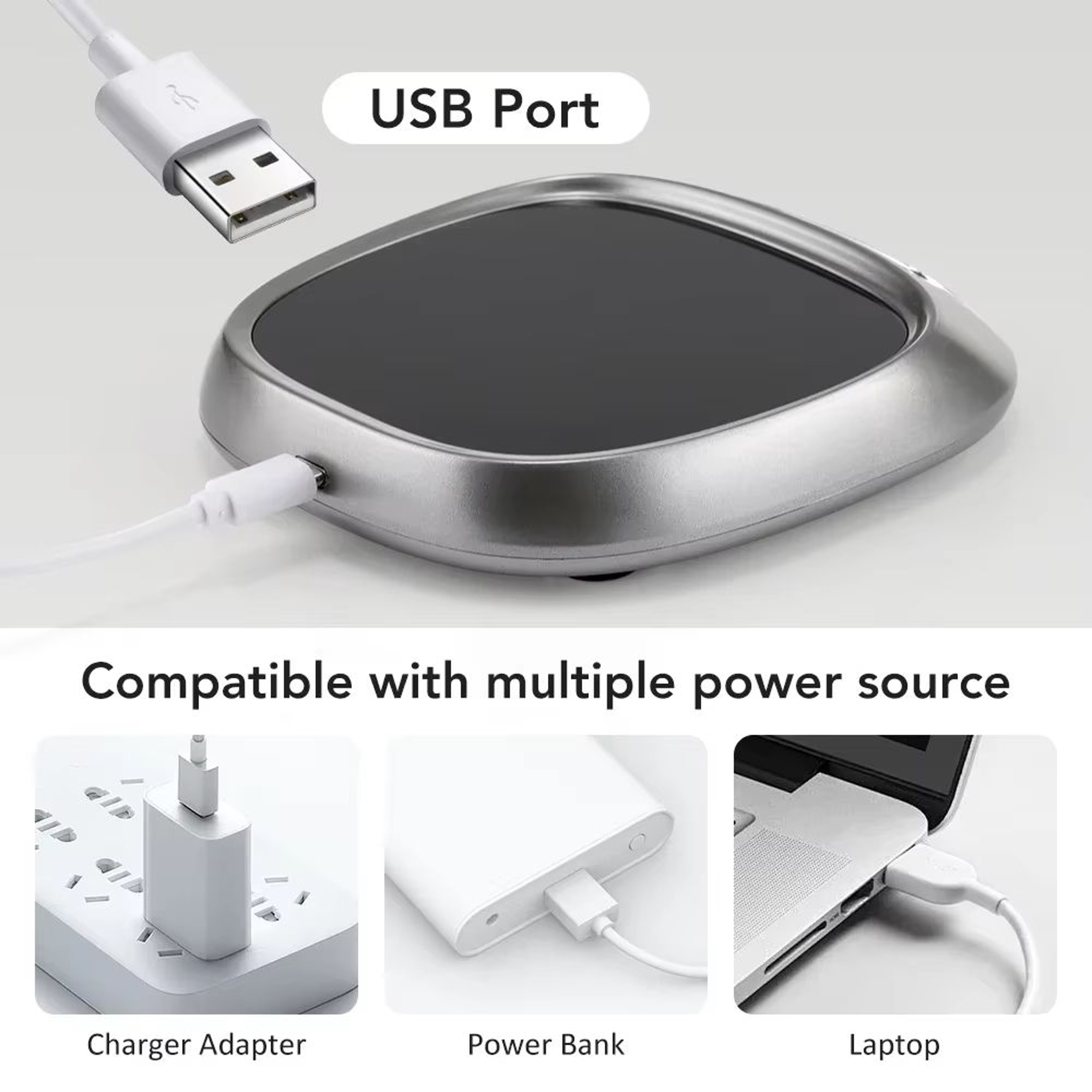 HotSip USB Electric Cup Warmer  Heating Coaster For Coffee Tea  Milk 4