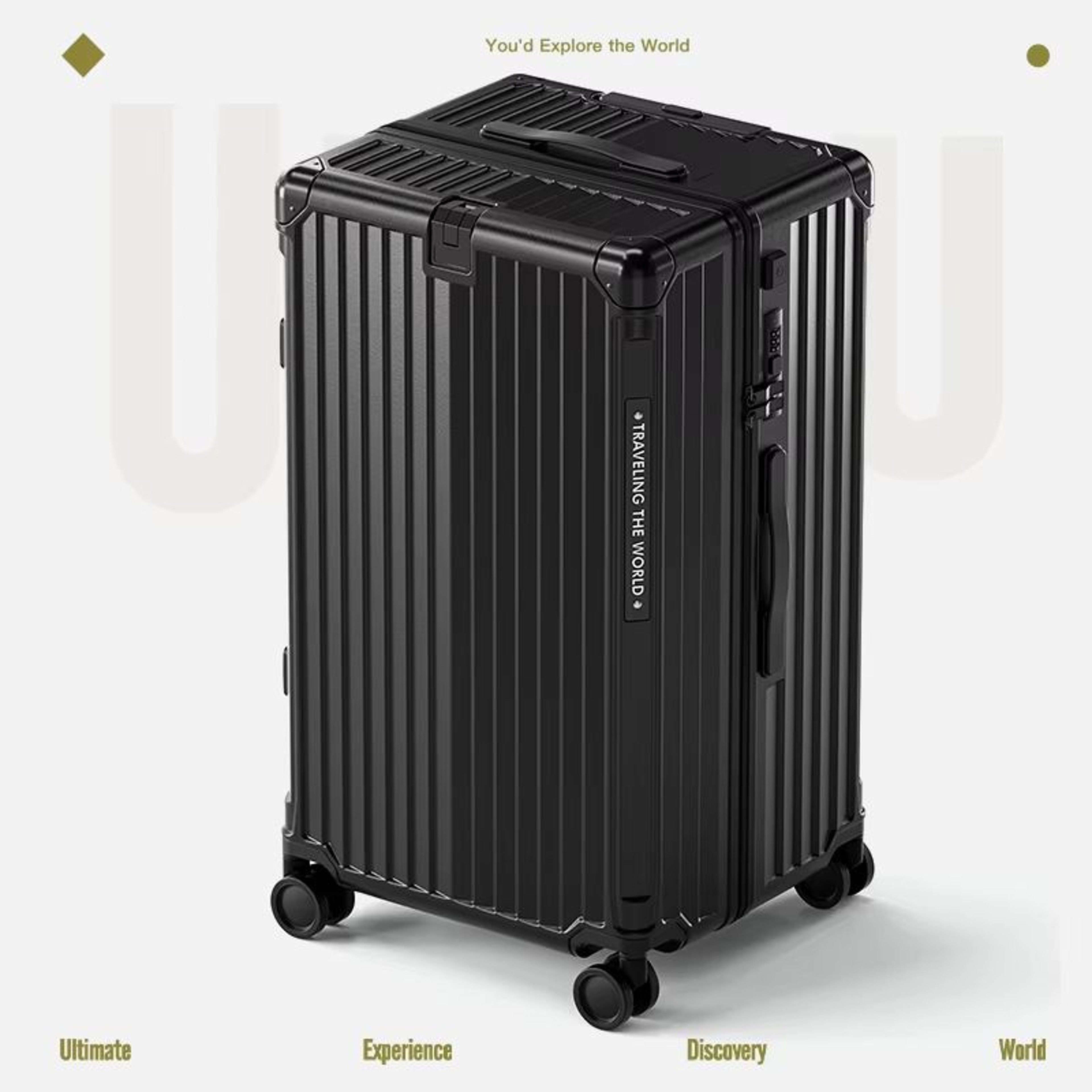 Hard Shell Carry On Suitcase Rolling Travel Luggage With Spinner Wheels 20 24 26 28 30 Inch Large C 7