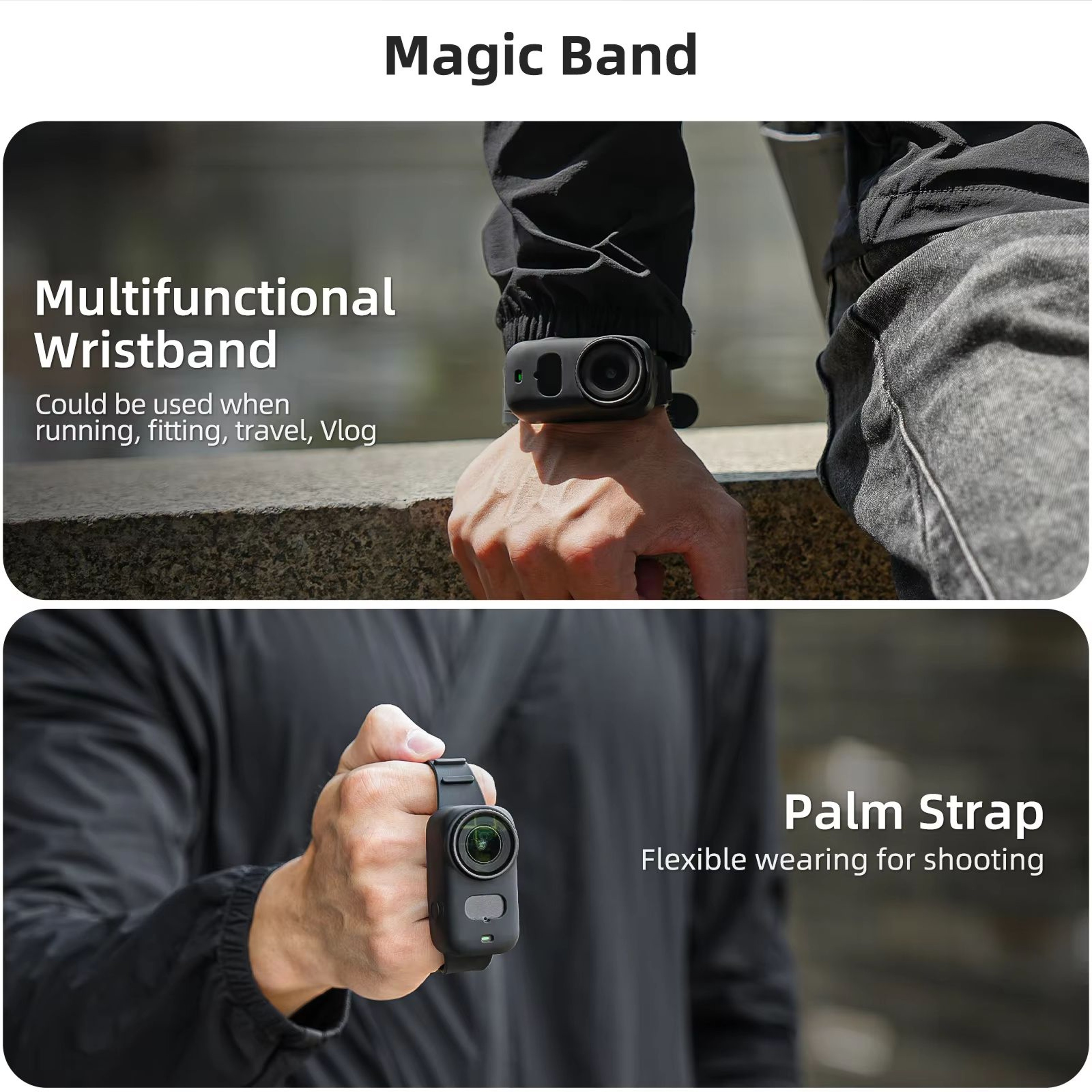 Silicone Wrist Band Mount For DJI Osmo Nano Sports Camera 2
