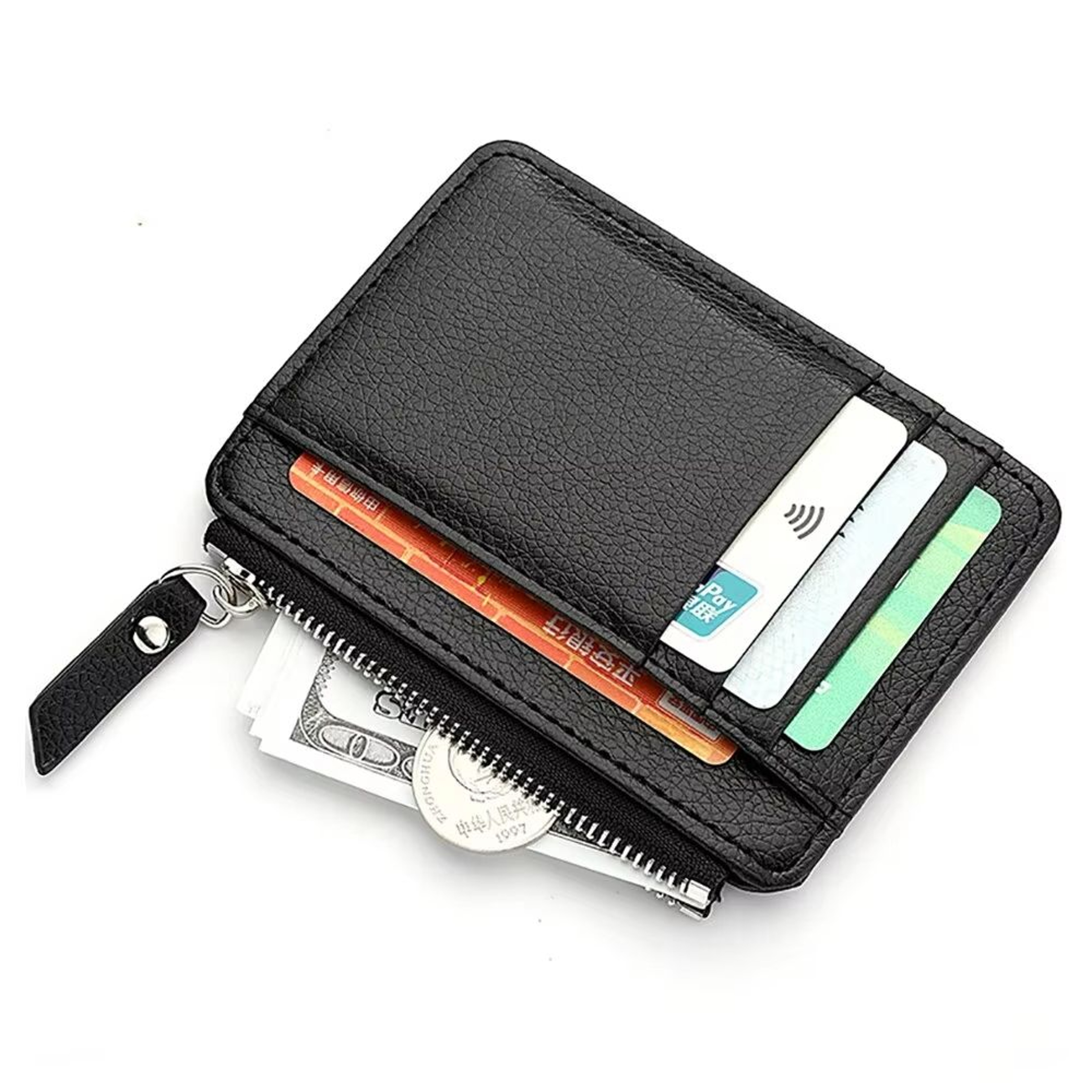 Mini Credit Card Wallet For Men  Slim Front Pocket Mini Credit Card Wallet With ID Card Holder And  6