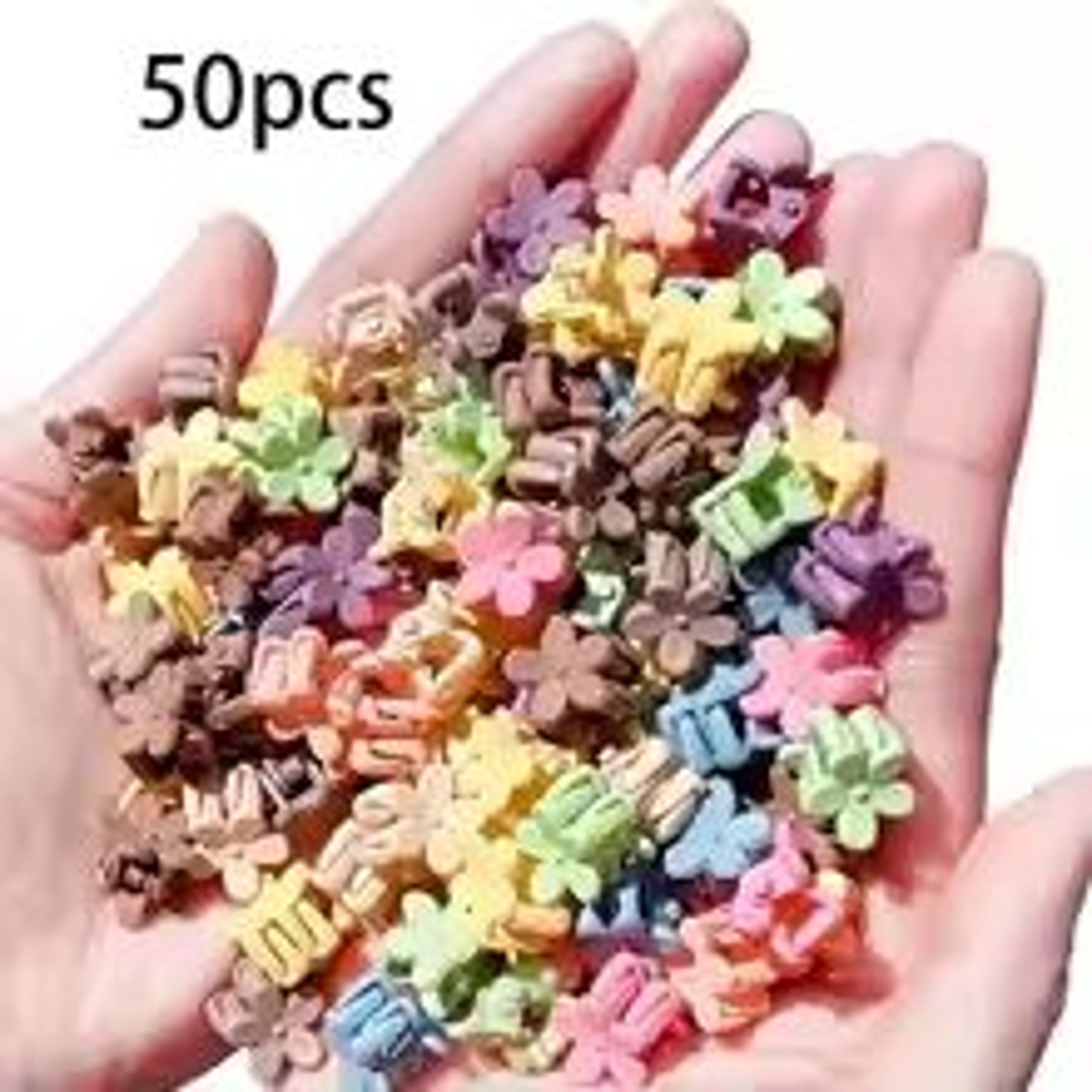 BlossomBits Mini Flower Hair Clips Set For Girls And Teens  203050 Pcs Pastel Braid Accessories 8
