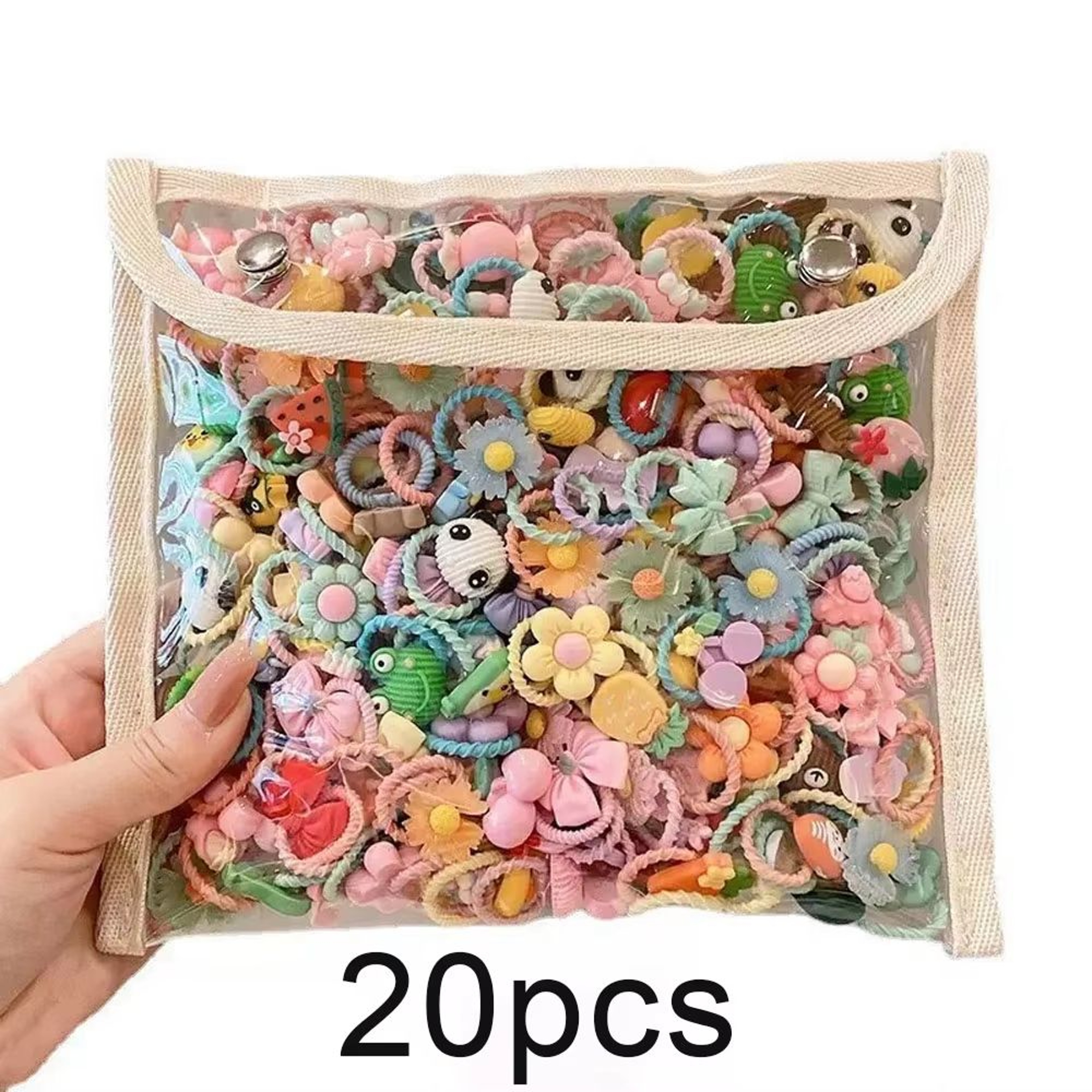 Sweet Cartoon Dream Cartoon Hair Ties Set  102050pcs Cute Hair Ropes For Girls 8