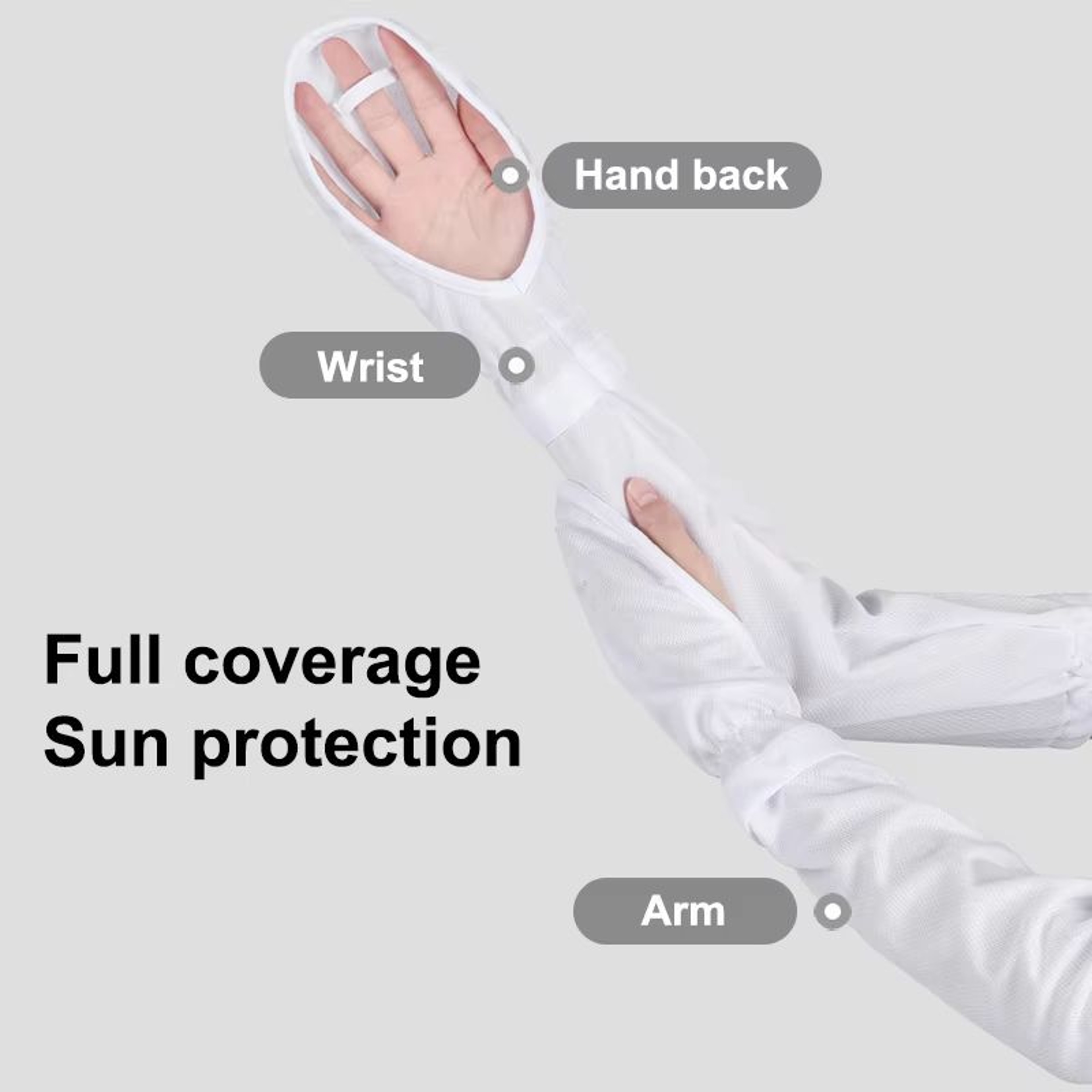SunShield CoolFit Long Arm Sleeves  UV Protection  AntiSunburn Sleeve Set For Women 2