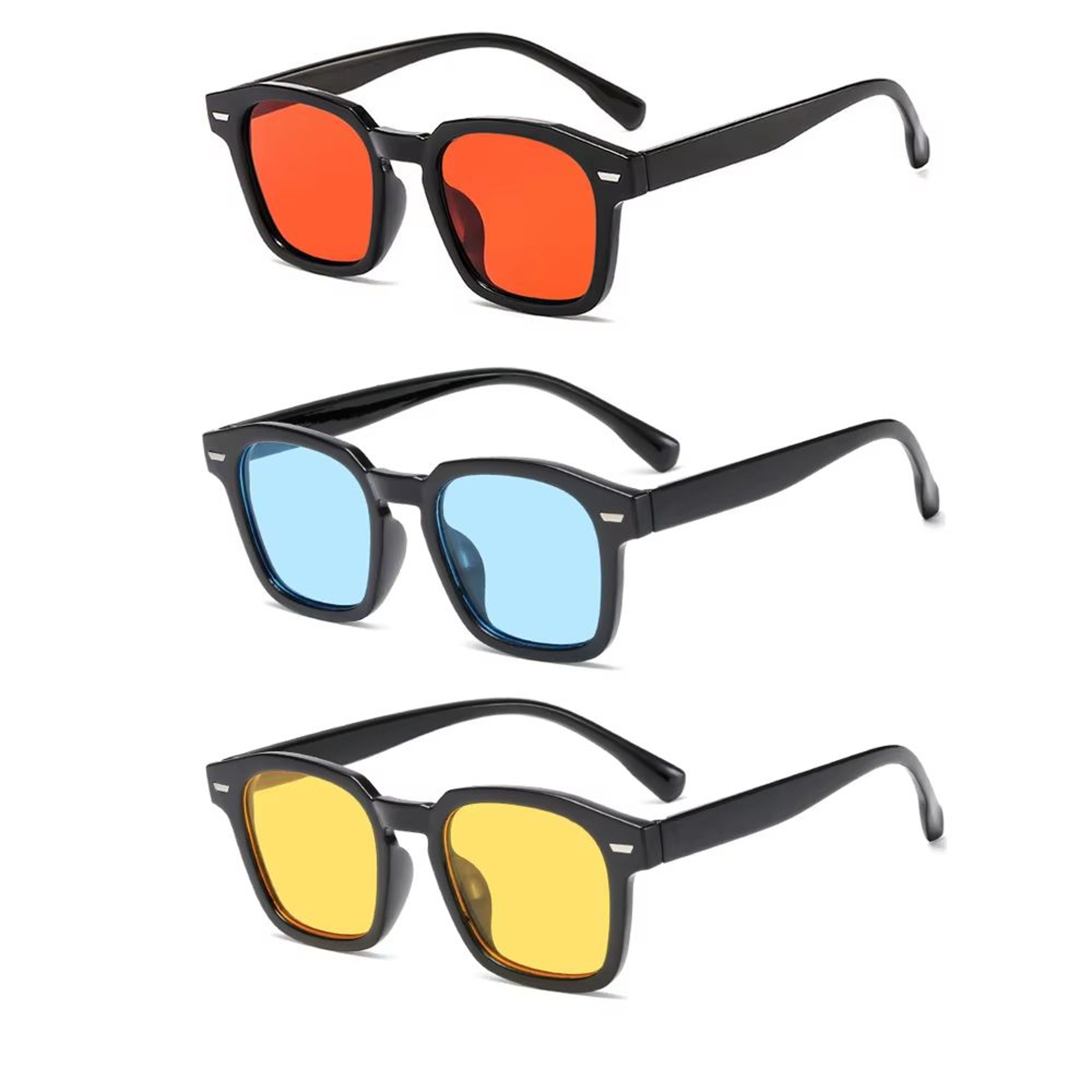 RMM Polygon Square Frame Sunglasses  HipHop Style Retro Square Shades For Men  Women 14