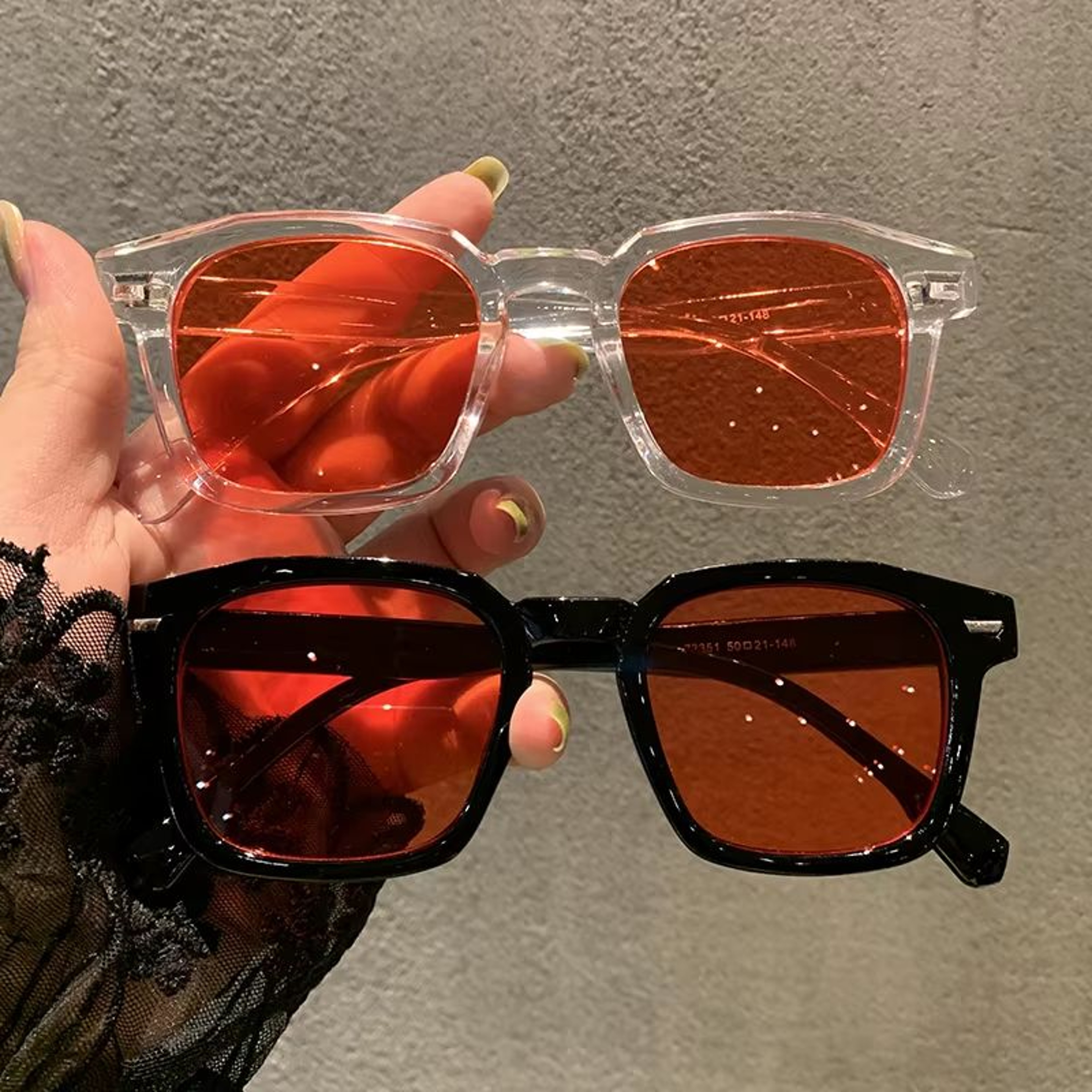 RMM Polygon Square Frame Sunglasses  HipHop Style Retro Square Shades For Men  Women 1